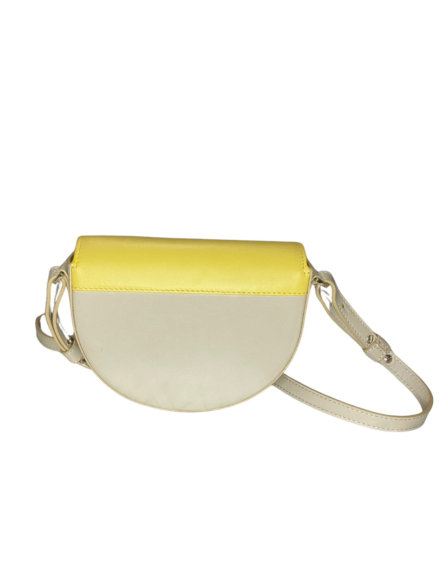 DeMellier Mini Venice Crossbody Bag – Yellow Cream Two-Tone Leather