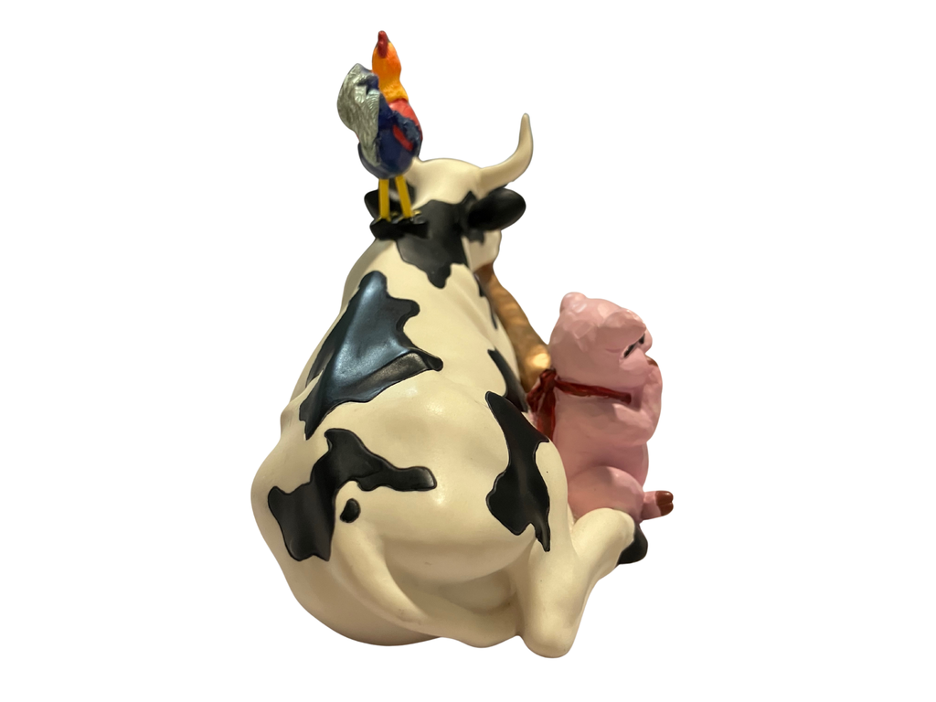 CowParade Mixed Plate Blues #9141 - 2001 Retired Collectible Figurine