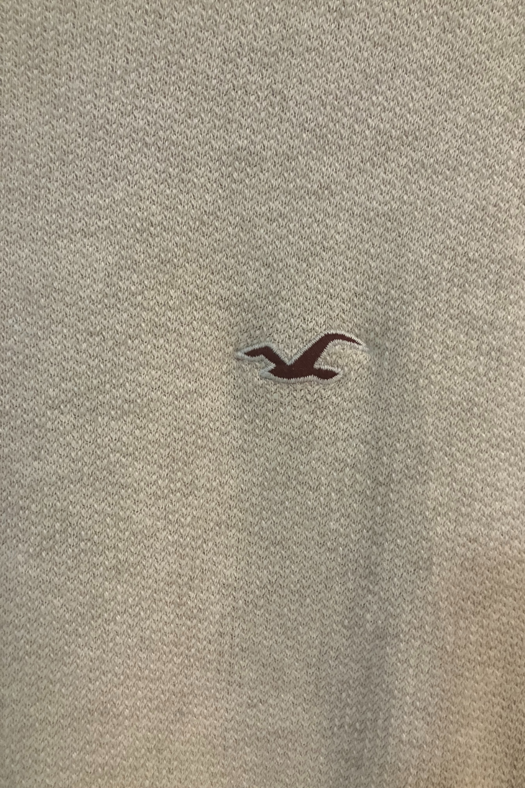 Hollister Beige Crewneck Sweatshirt Men’s Size L Classic Logo