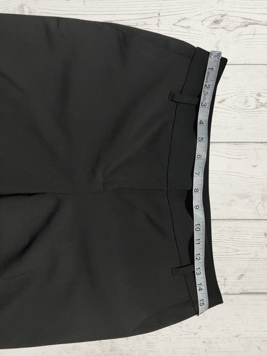 LOFT — Tailored Pants | Deep black wide-leg with cuffed hem · Sz 29