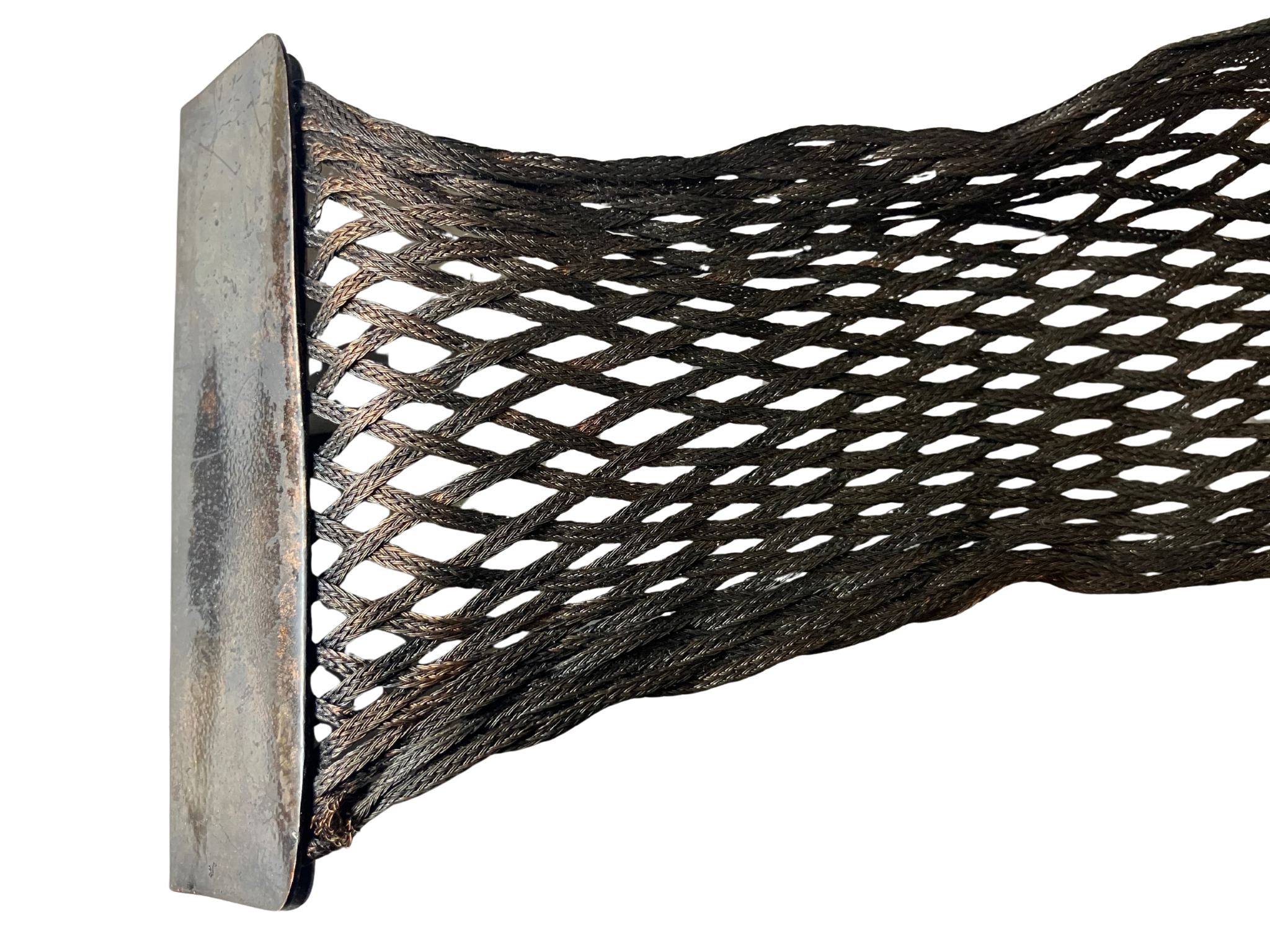 Sarah Cavender Metalworks Woven Metal Belt - Signed Wearable Art Sculpture