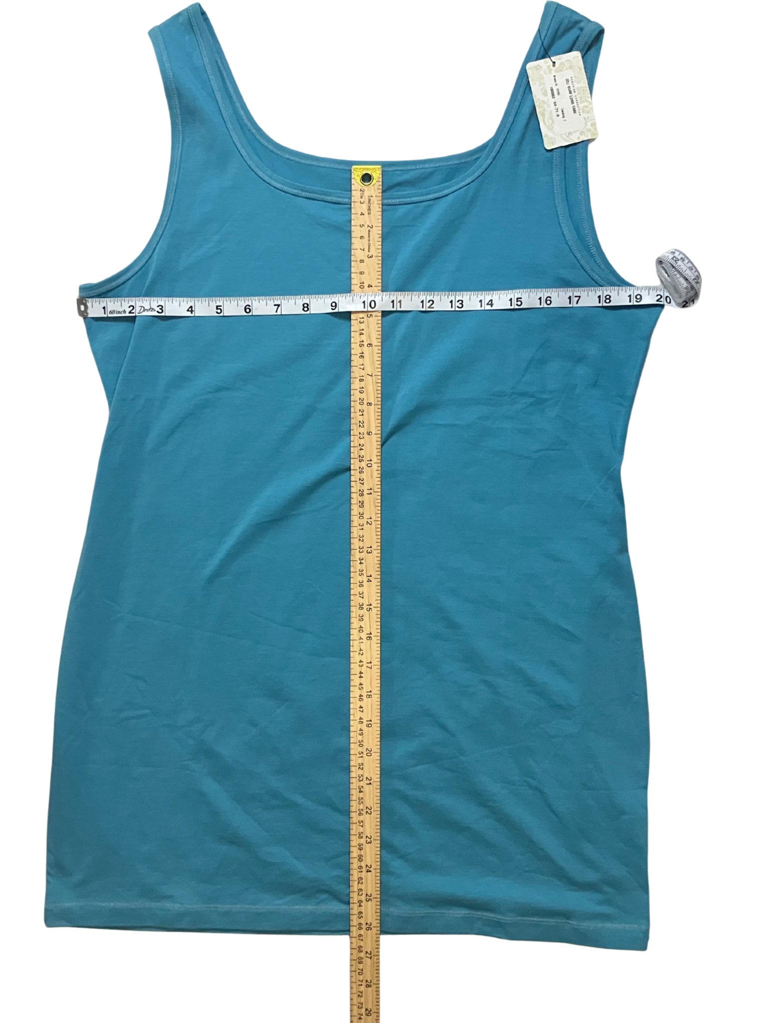 Peruvian Connection Pima Cotton Tank XL White Long Sleeveless NWT