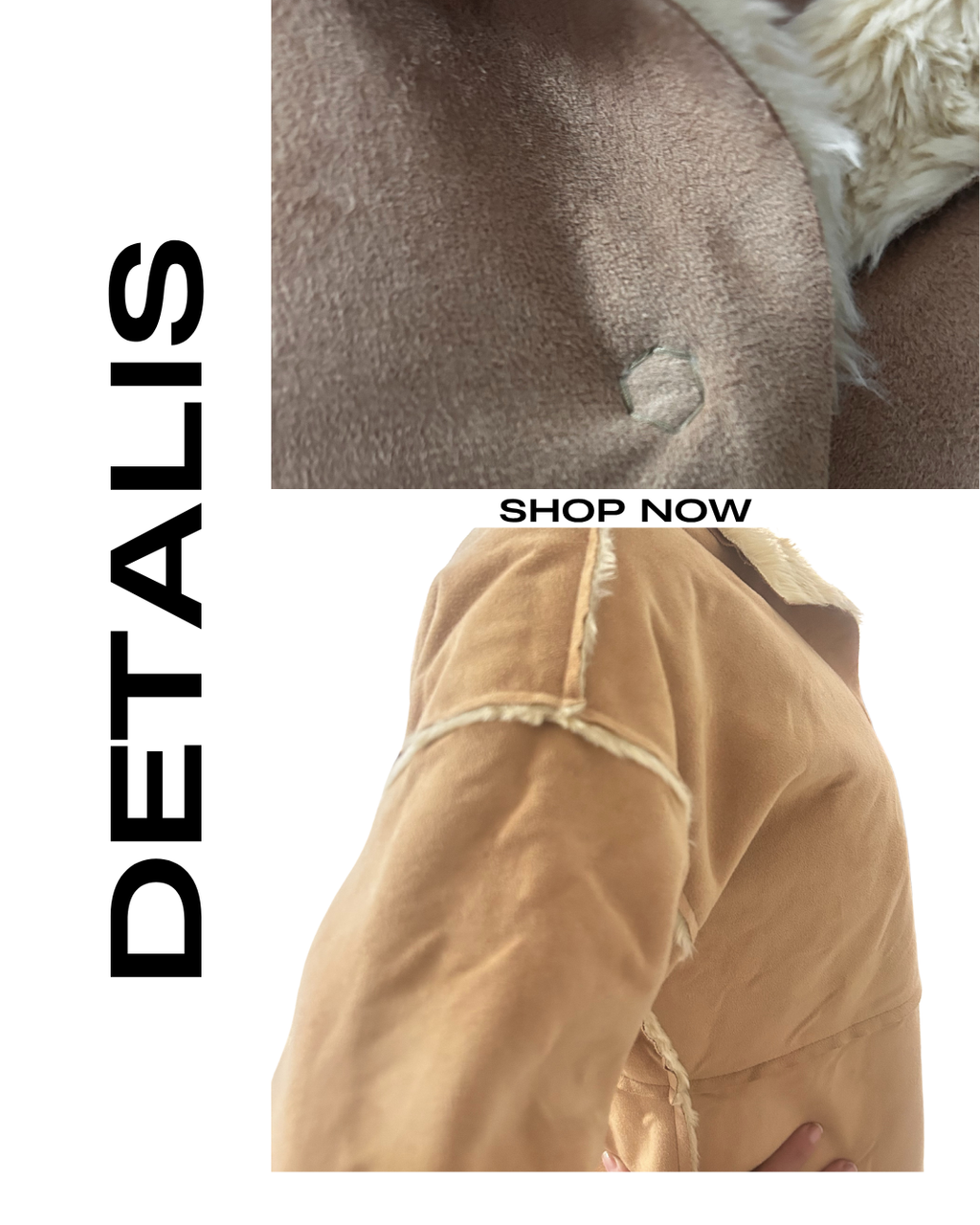 Banana Republic Faux Suede Shearling Coat Made in Italy Women’s XS