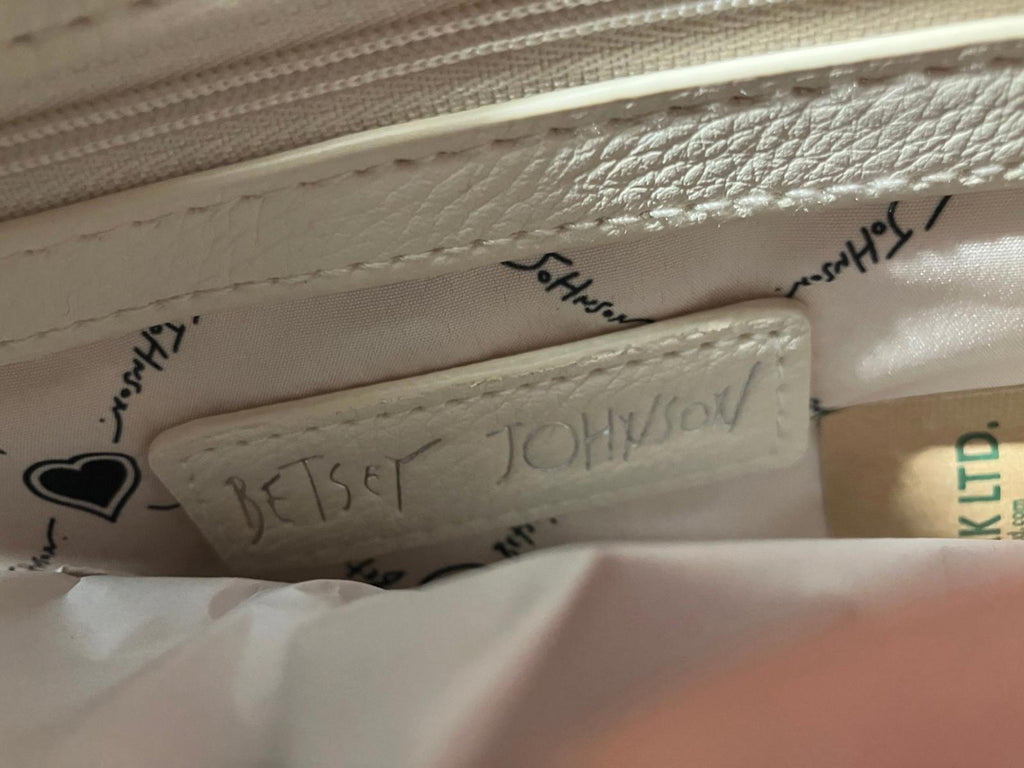 Betsey Johnson Embossed Skull Crossbody Bag - Cream