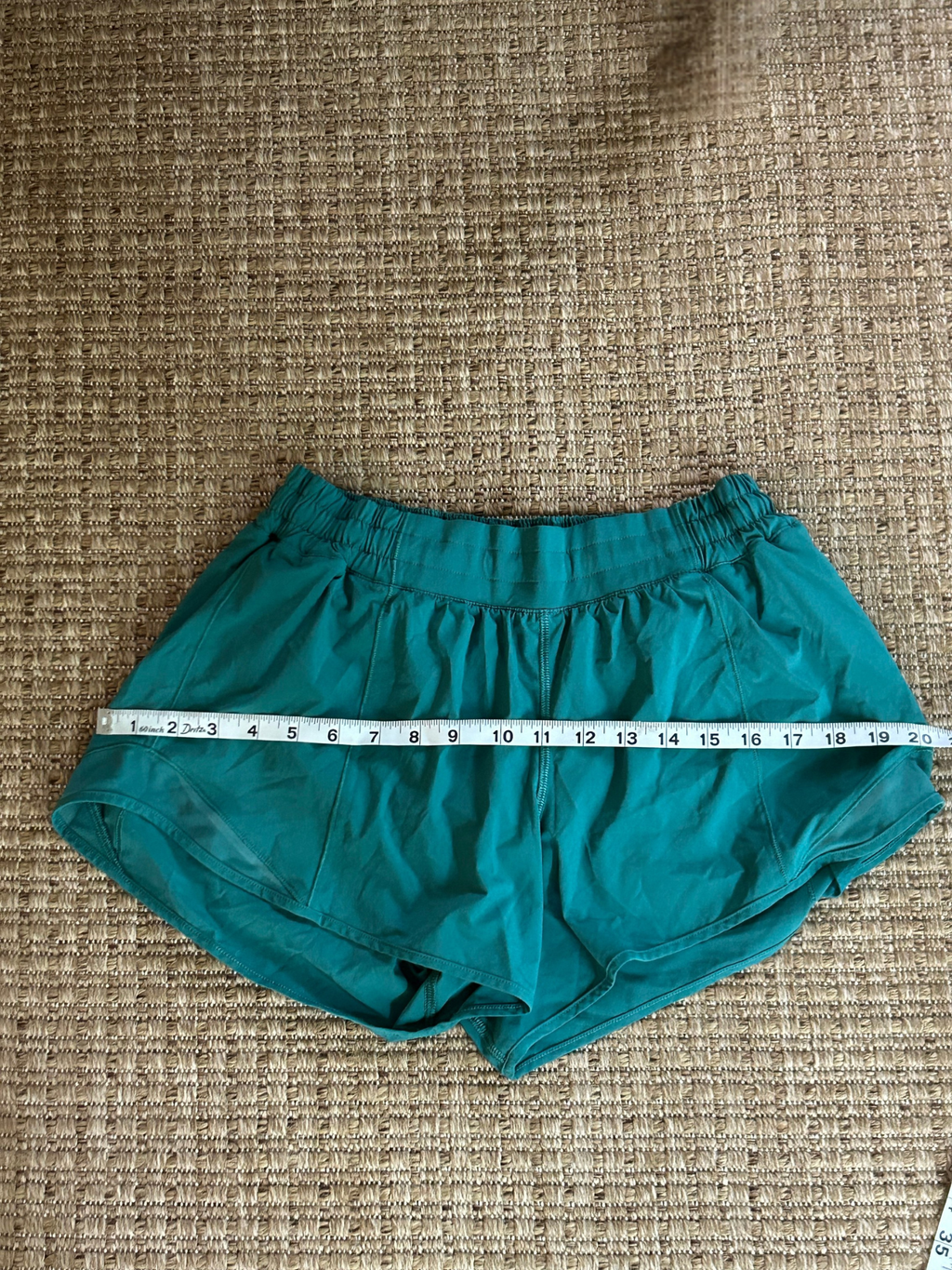Lululemon — Running Shorts | Teal, built-in liner, engineered for movement · Sz OS