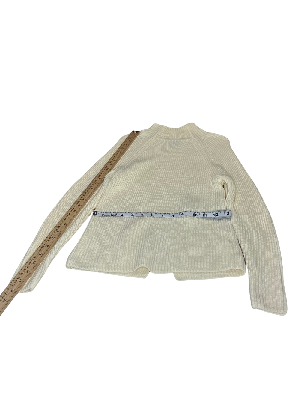 Armani Exchange Cream Knit Mock Neck Sweater xs - Certilogo Authenticated