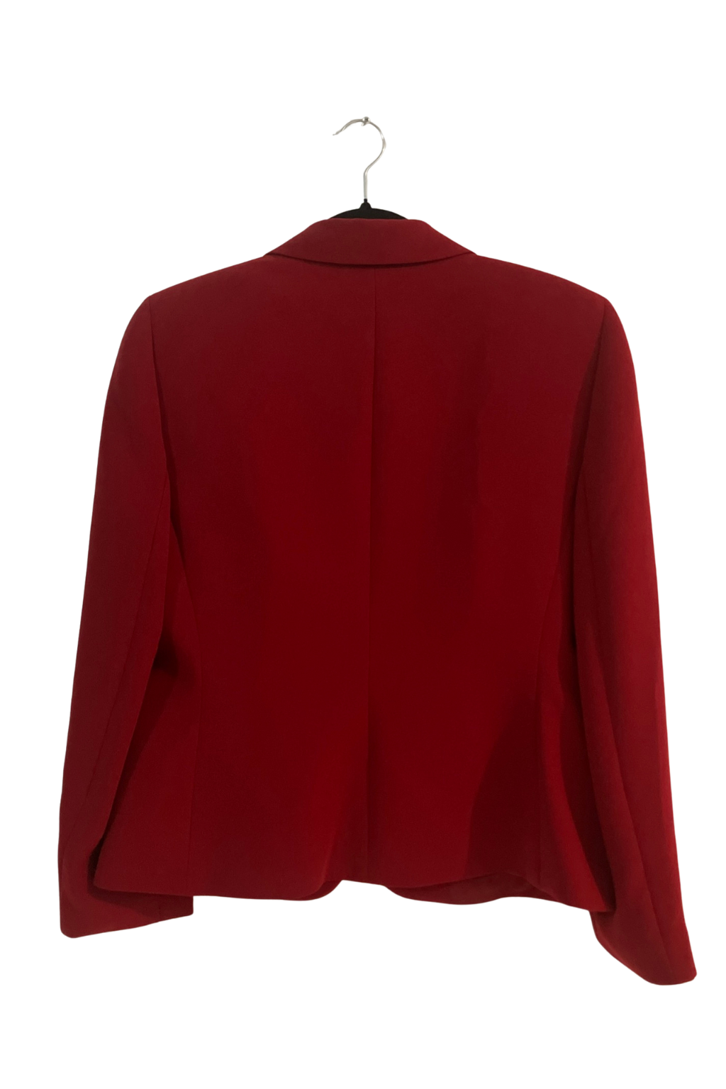 Tahari Arthur S. Levine Red Blazer Women’s Size 10P Black Frog Closure