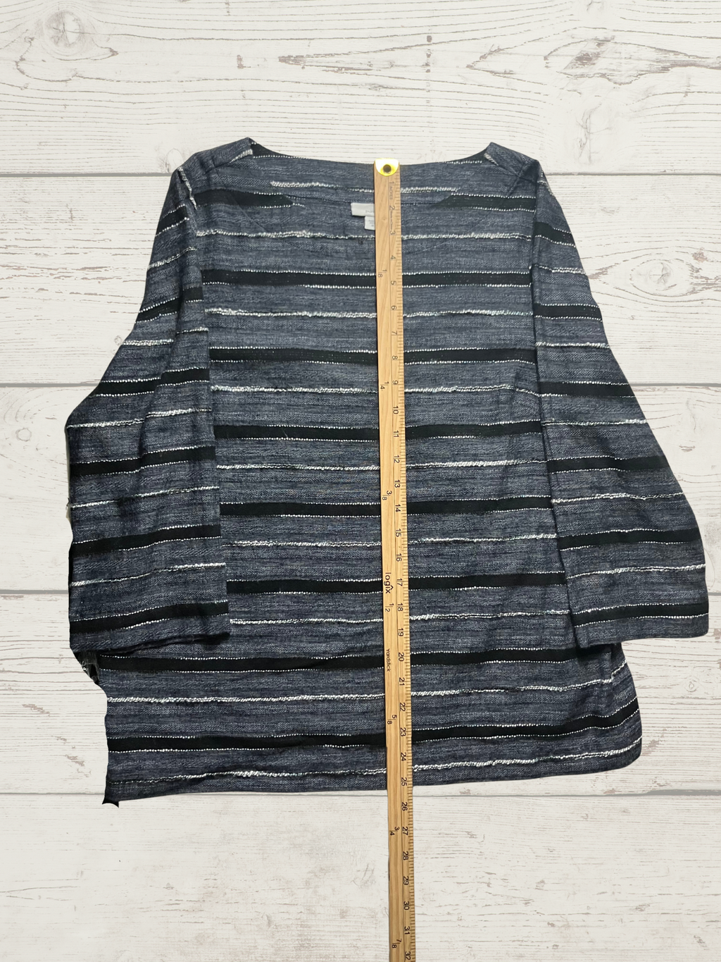 Purejill — Top | Heather stripe, dolman cut · Sz M