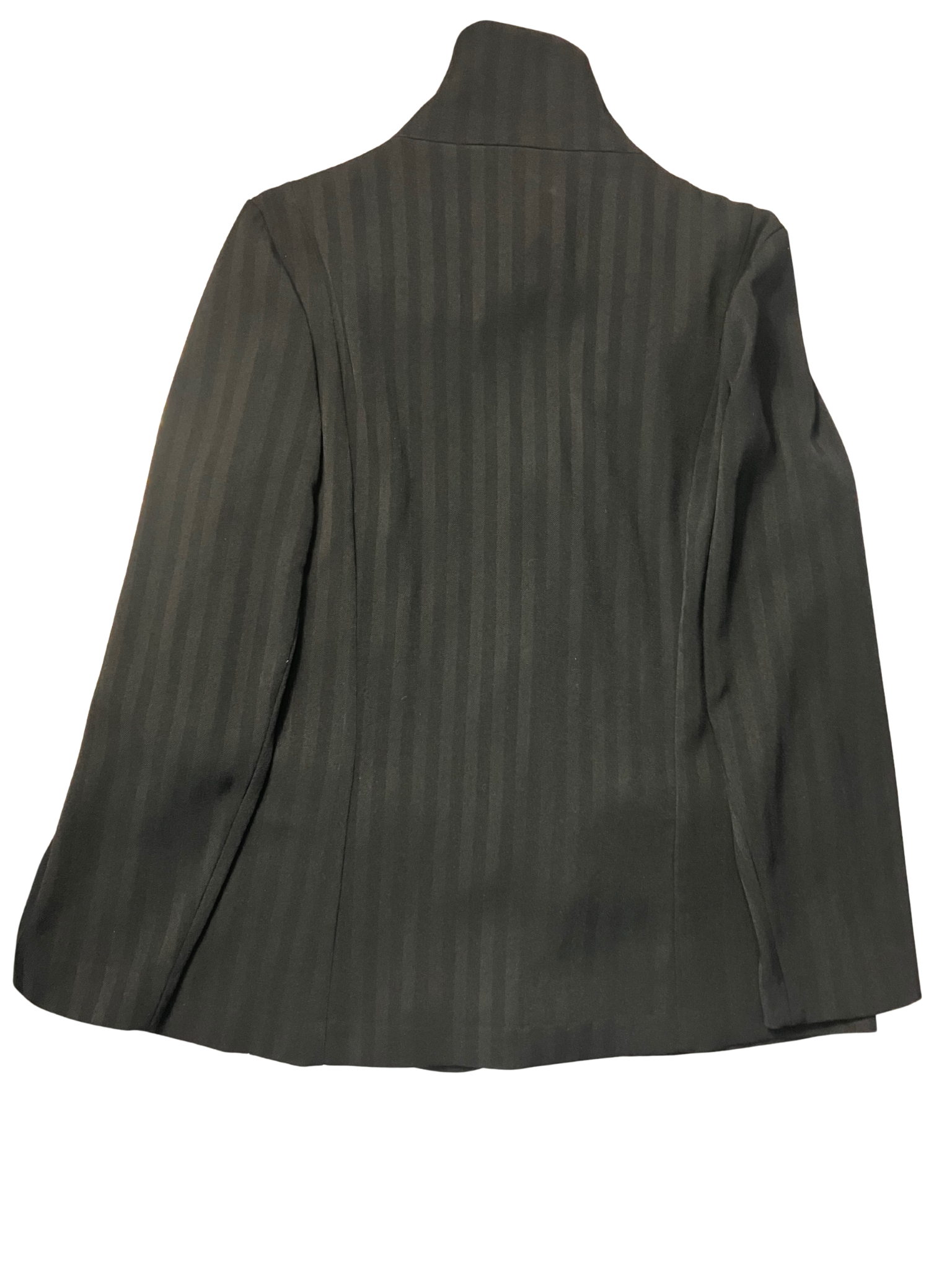 Heide Ost Black Pinstripe Jacket XXL Made in Germany Structured Blazer