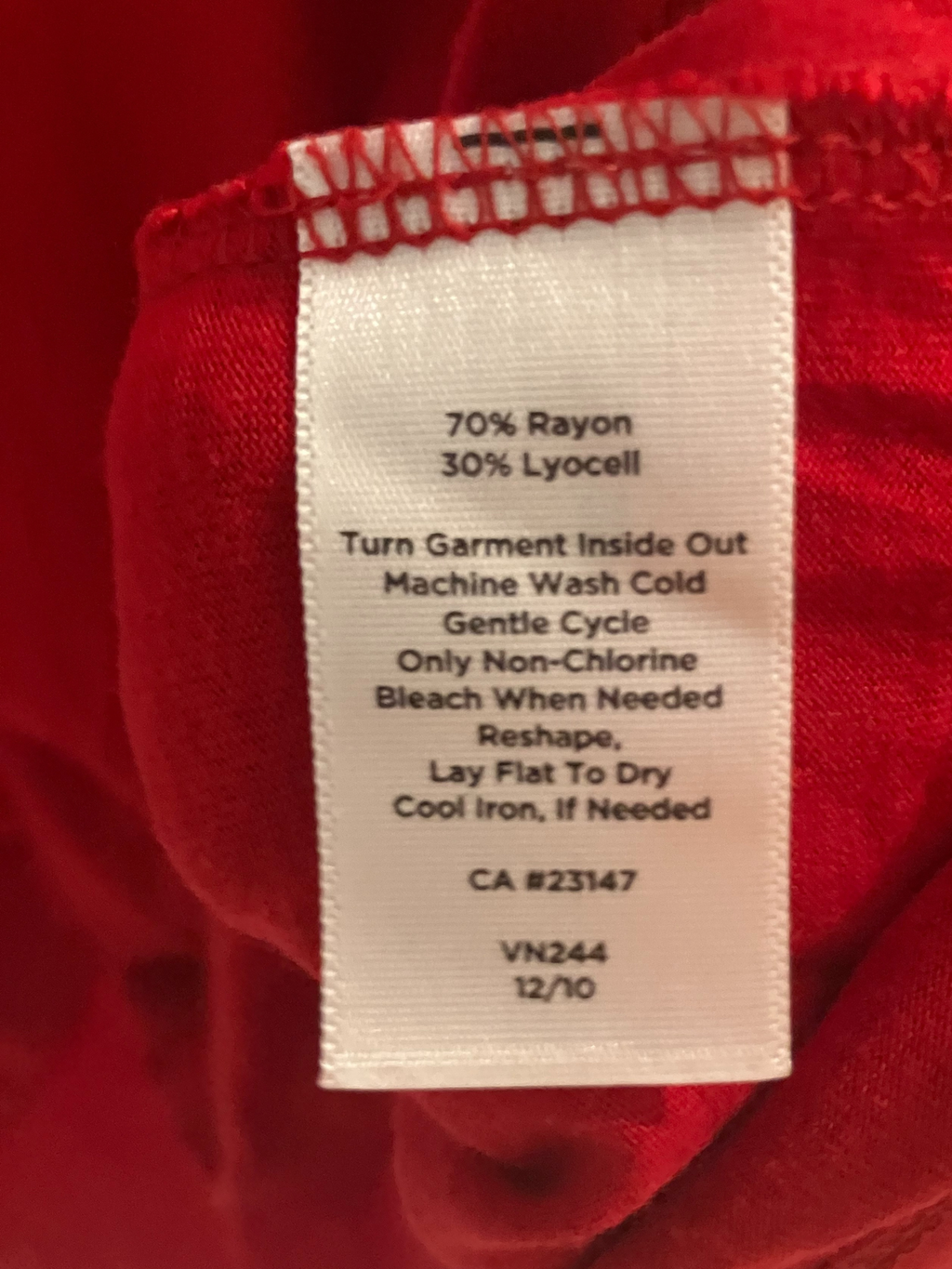 Talbots Petites Red Sleeveless Tank Top Size L - Classic Shell