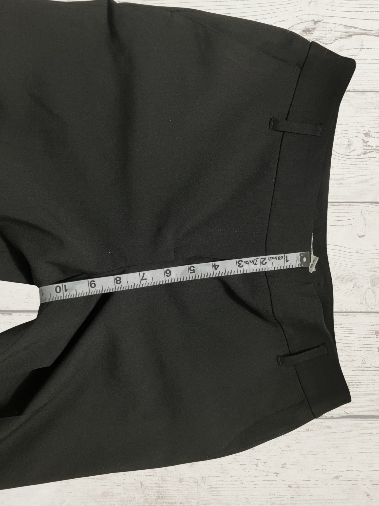 LOFT — Tailored Pants | Deep black wide-leg with cuffed hem · Sz 29