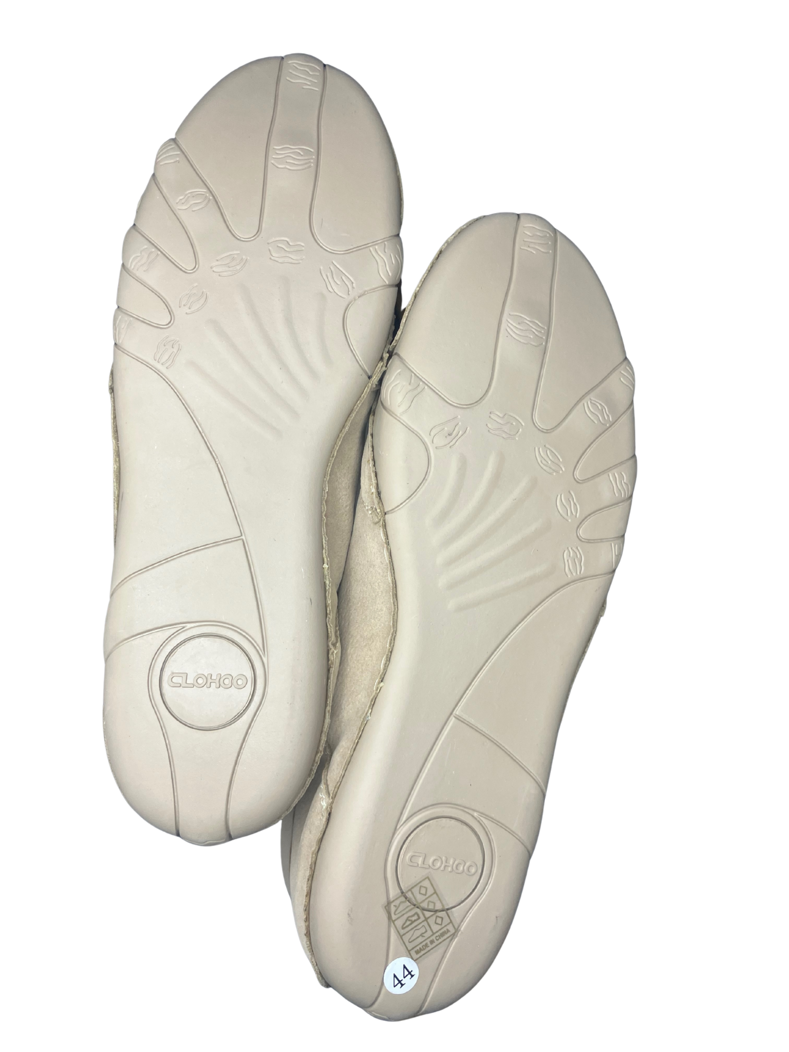 CLOHOO Barefoot Minimalist Shoes EU 44 – Wide Toe Box Flexible Sole Beige