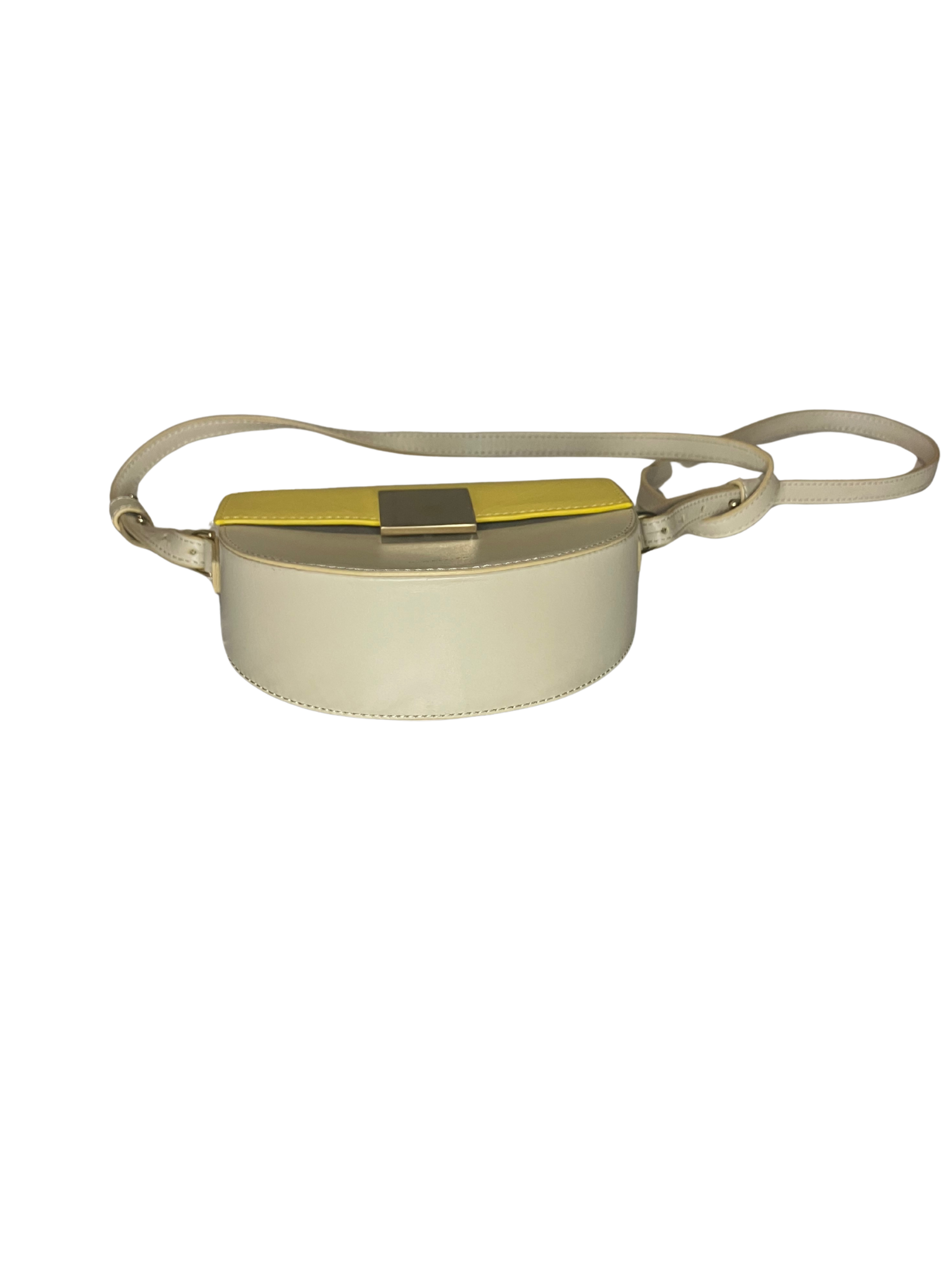 DeMellier Mini Venice Crossbody Bag – Yellow Cream Two-Tone Leather