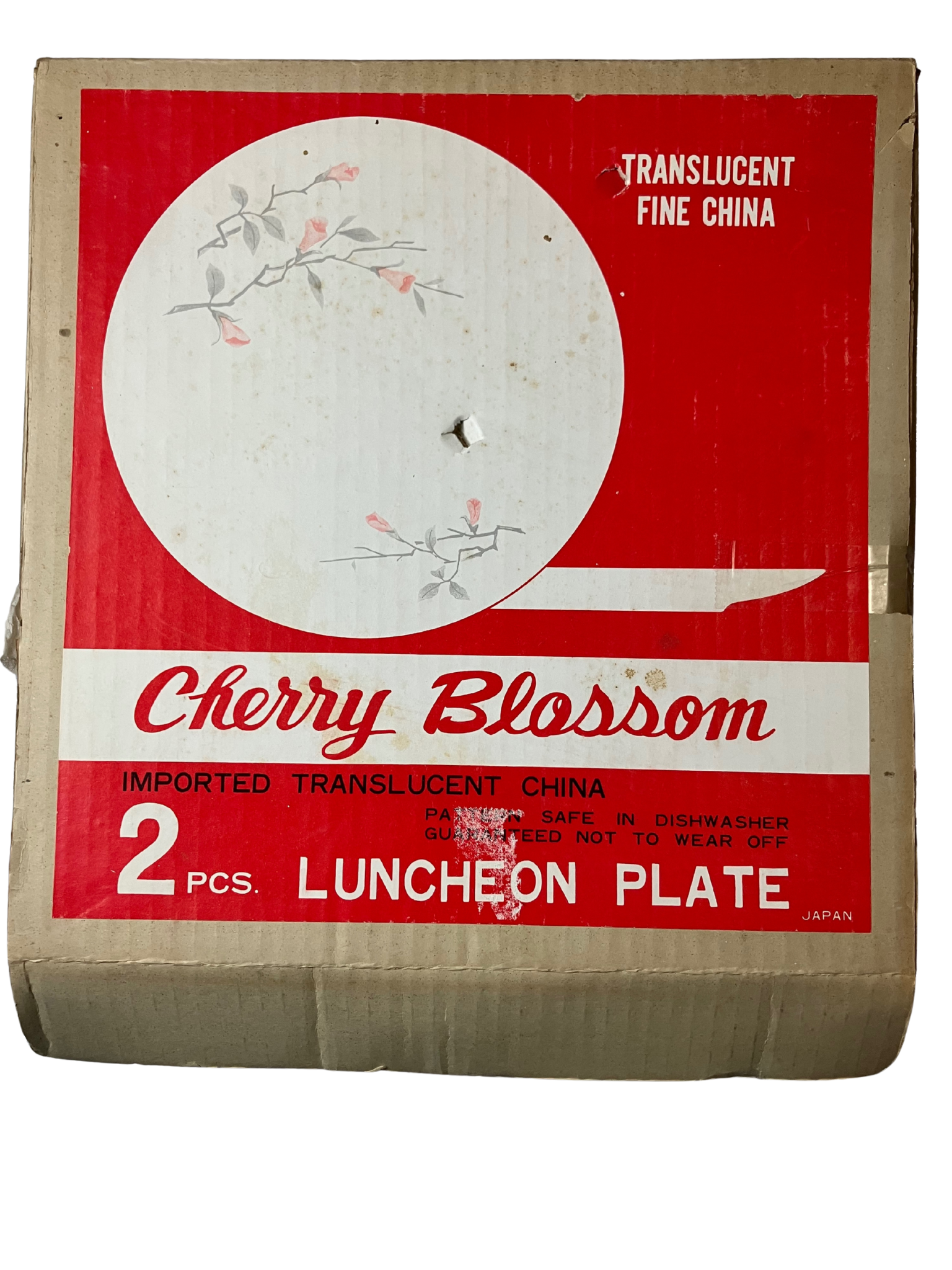 Cherry Blossom Fine China Luncheon Plates 1067 Japan Vintage 1960s-70s Set