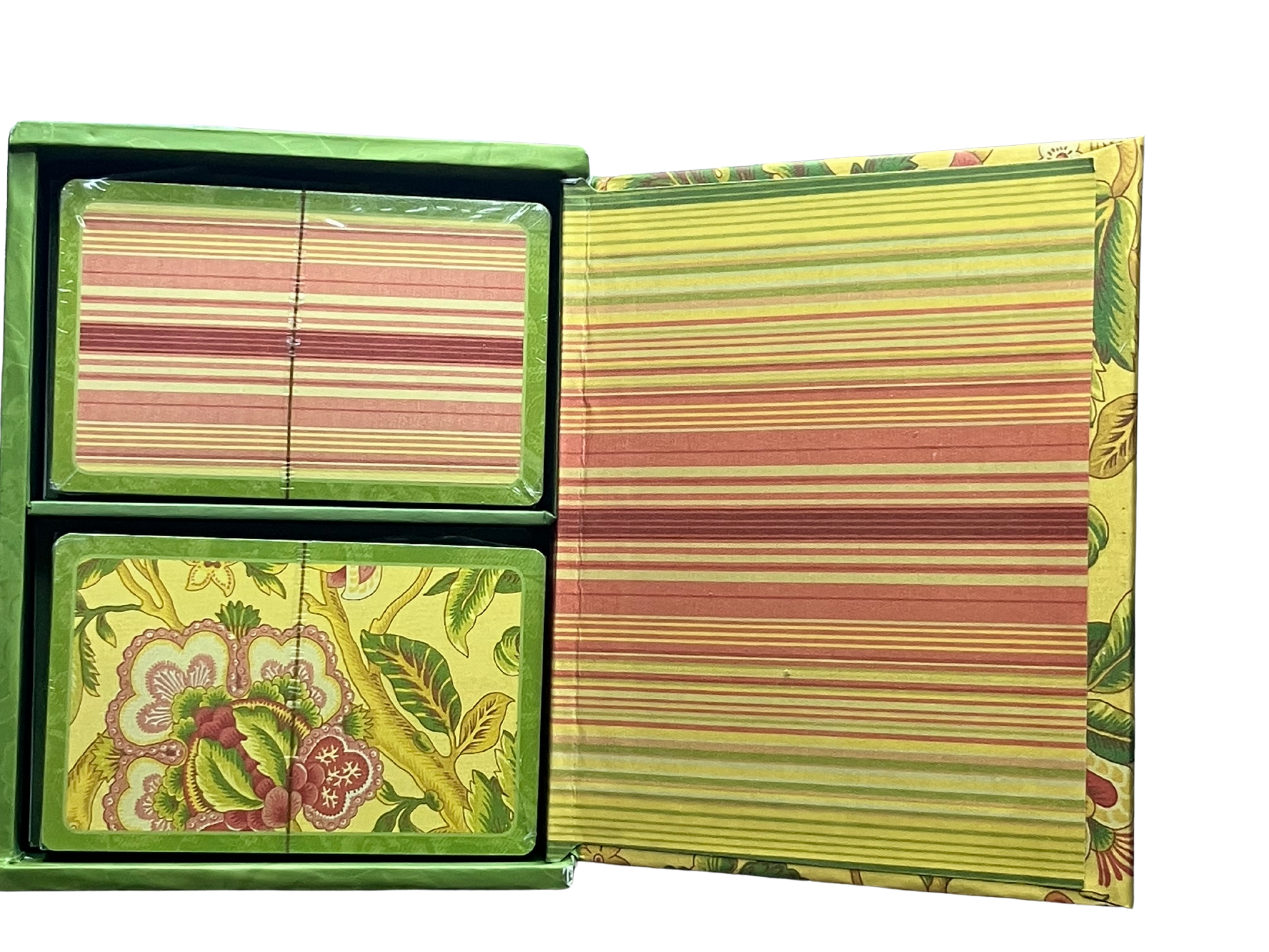 Waverly Samsara Double Deck Playing Cards Jumbo Index Magnetic Box Floral