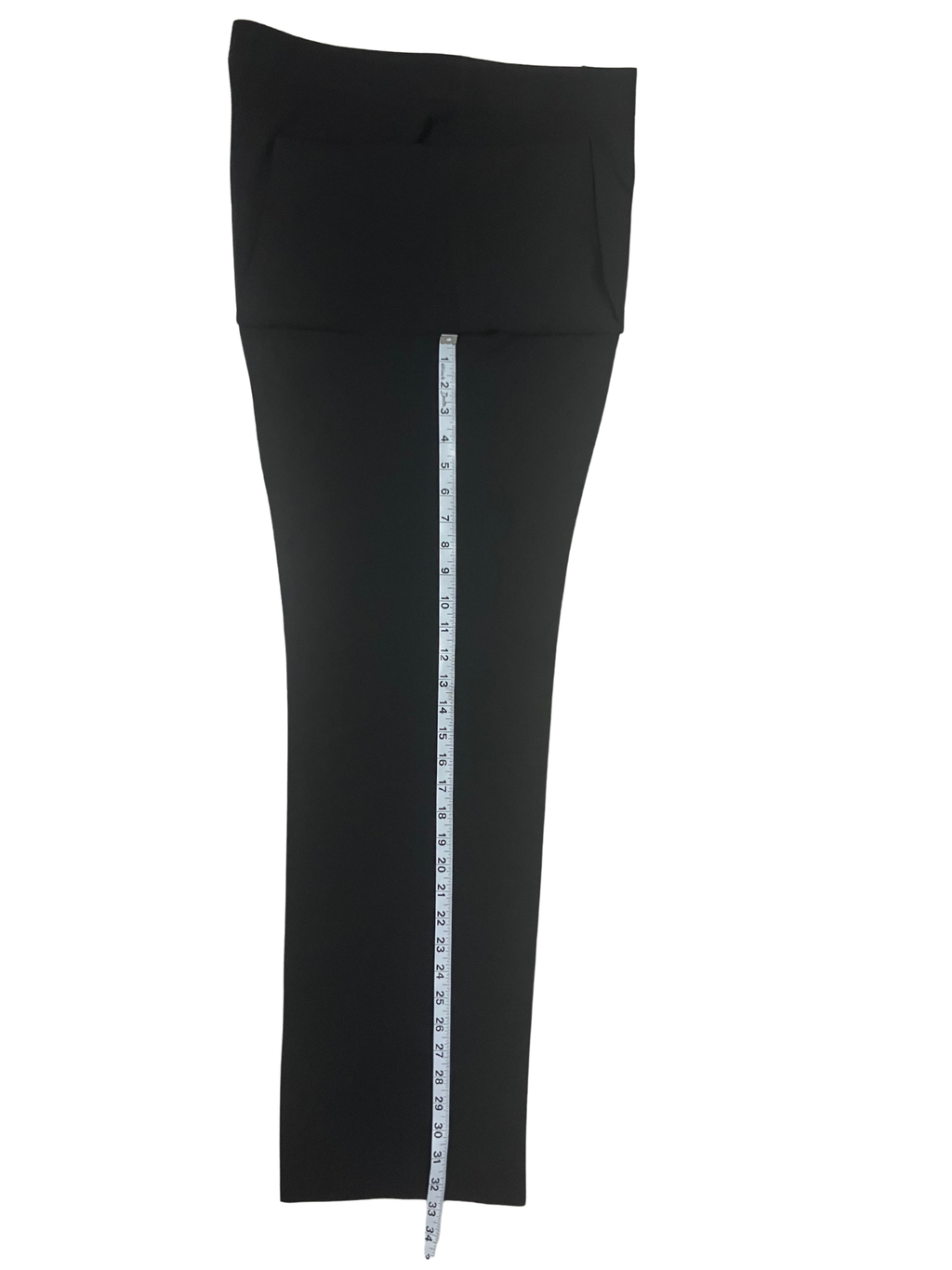 Lafayette 148 New York — Tailored Pants | Deep black, structured straight-leg · Sz 14