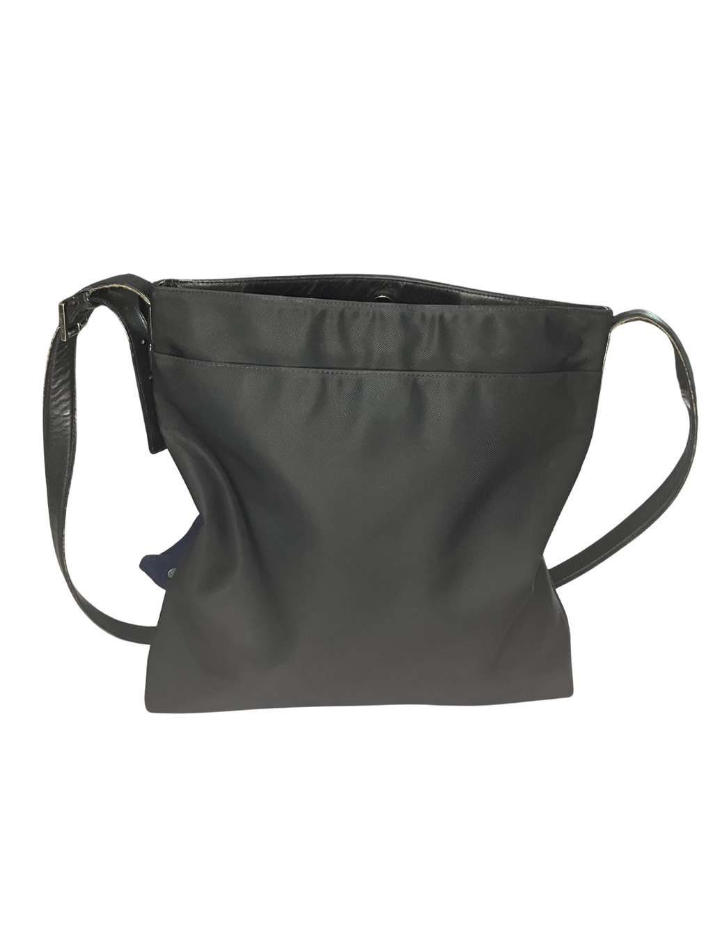 Vintage Coach 1999 Black Crossbody Bag - Y2K Nylon Leather Style 7414