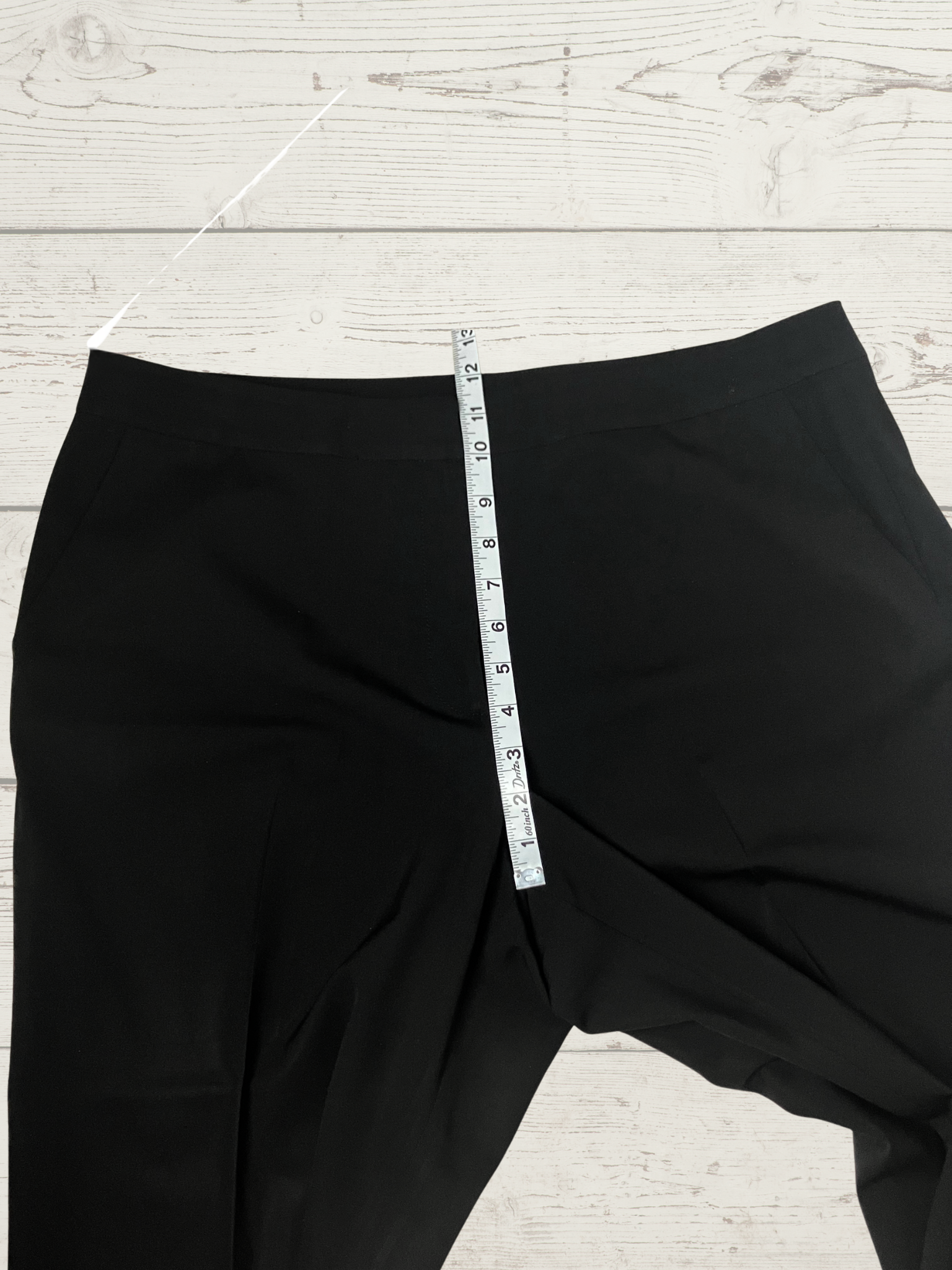 St. John — Wide-Leg Trousers | Caviar collection, sharp front crease · Sz 14
