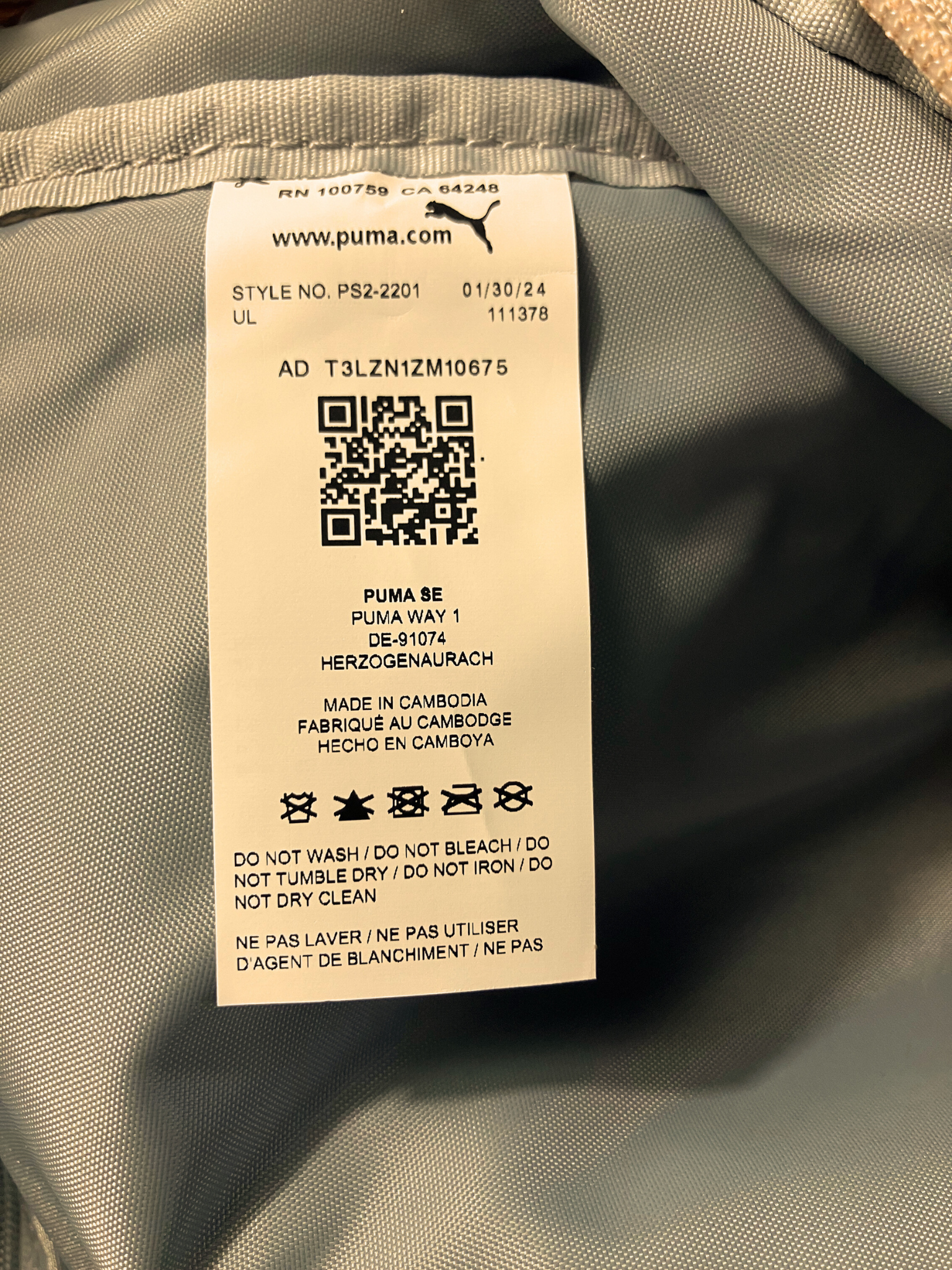 PUMA — Bag | EUC · Sz OS