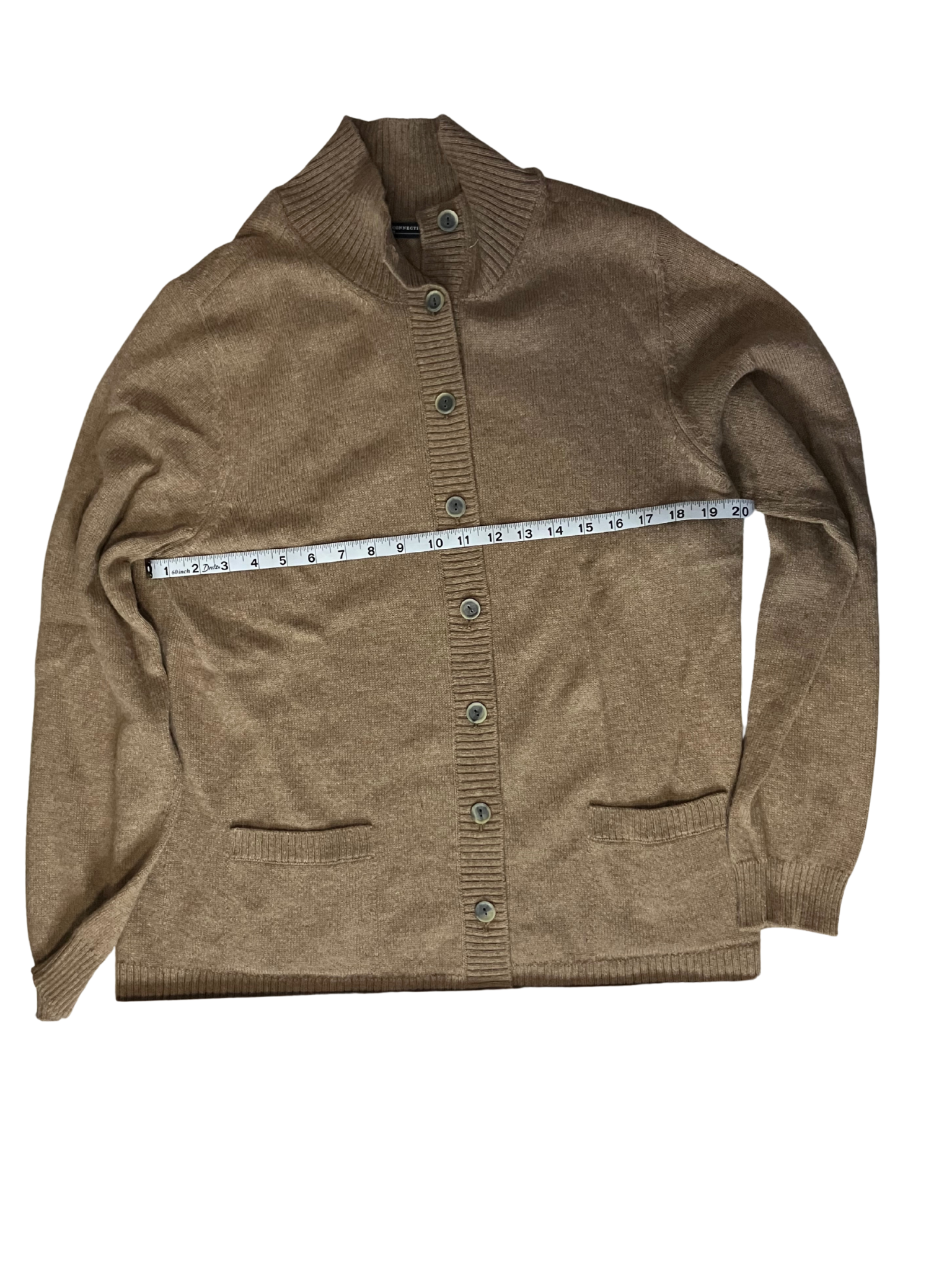 Peruvian Connection Royal Alpaca Cardigan Taupe Size XS – Button Front