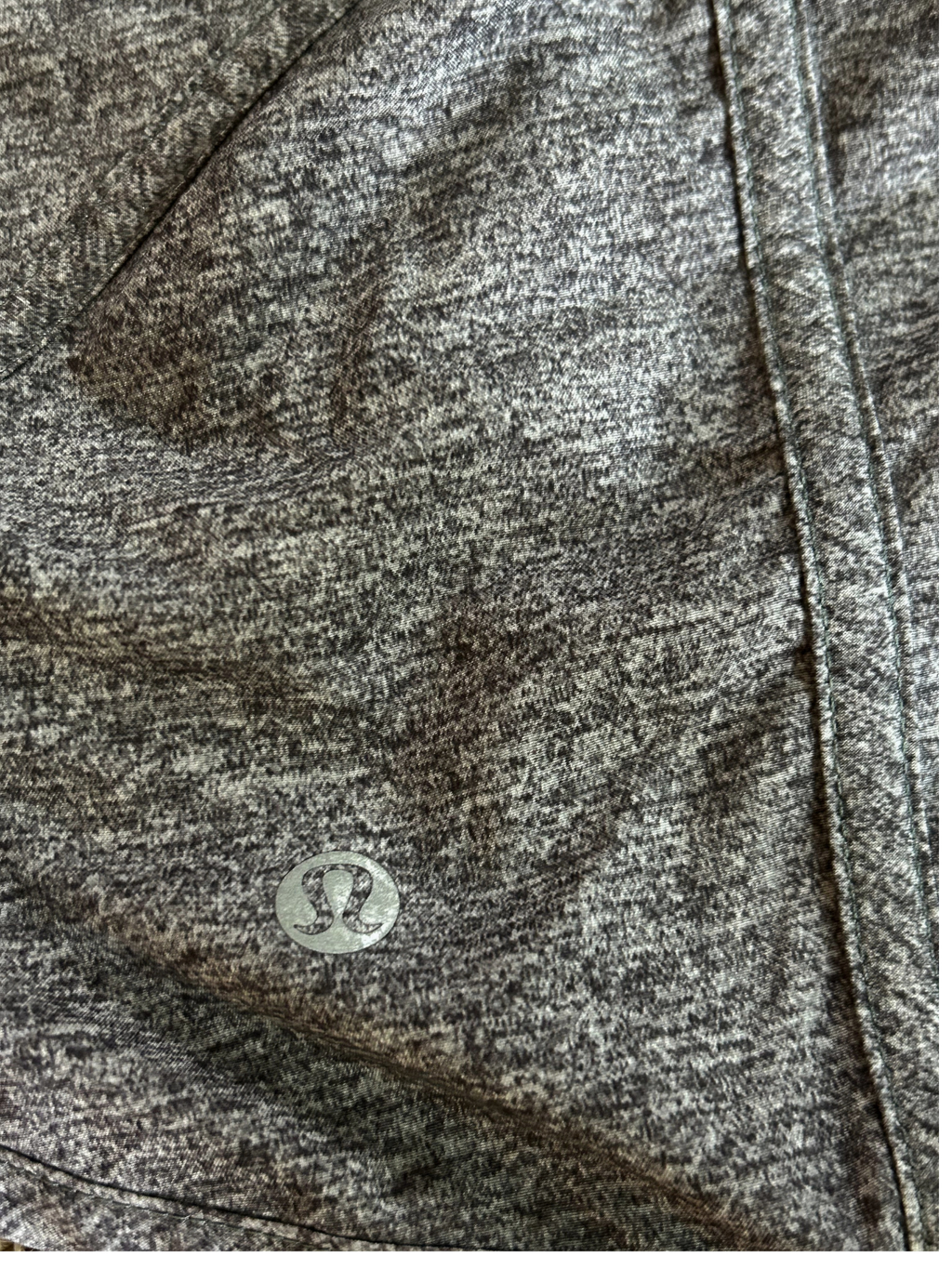 Lululemon — Athletica Shorts | Heathered gray, built-in liner, made to outlast the trend · Sz OS