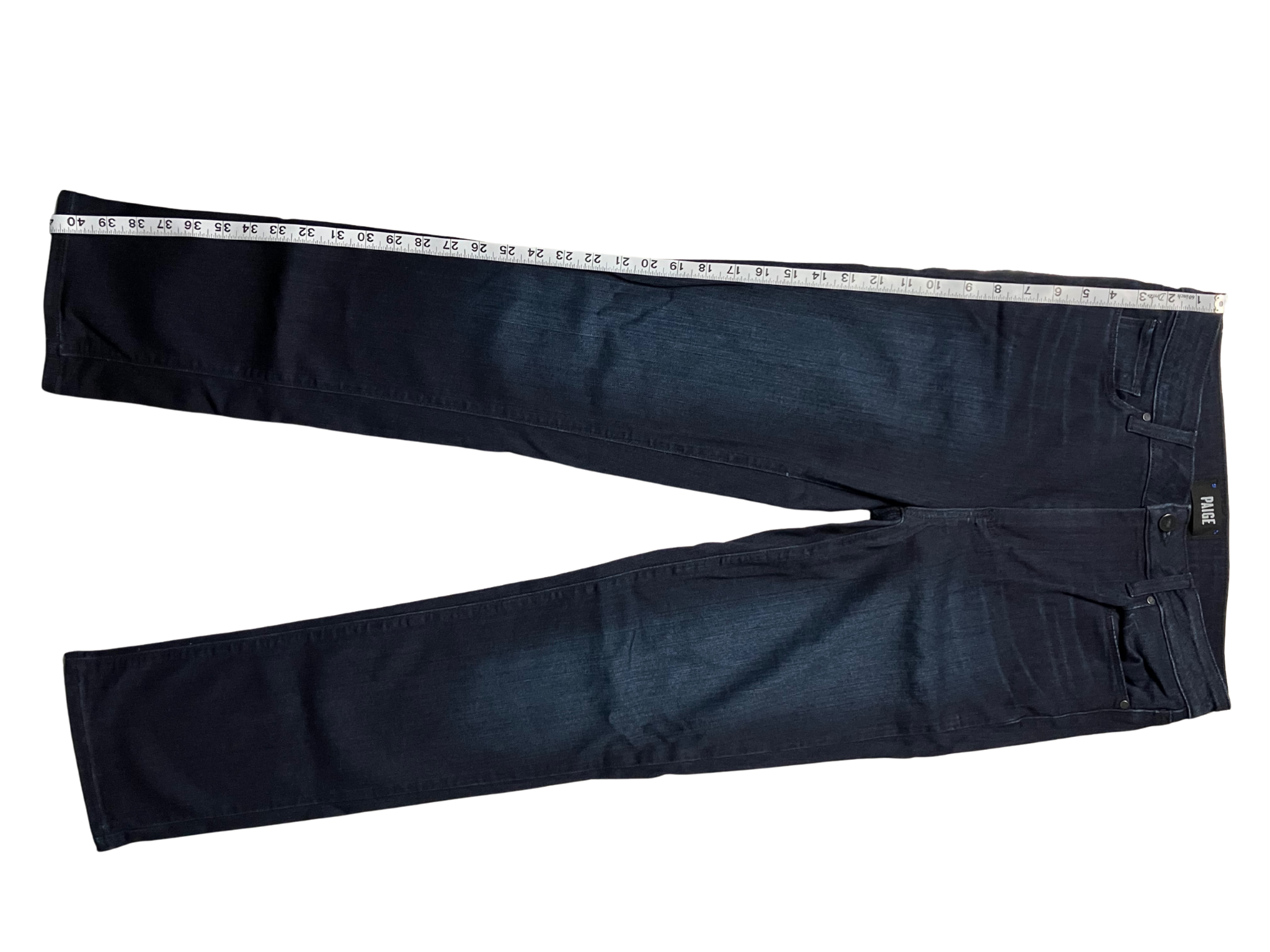 PAIGE Hoxton Straight Jeans Dark Indigo Wash Size 29 - Premium Denim