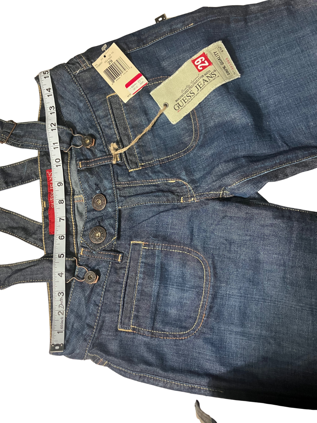 Guess Jeans — Denim Jeans | Limited edition 62, suspenders included · Sz 29