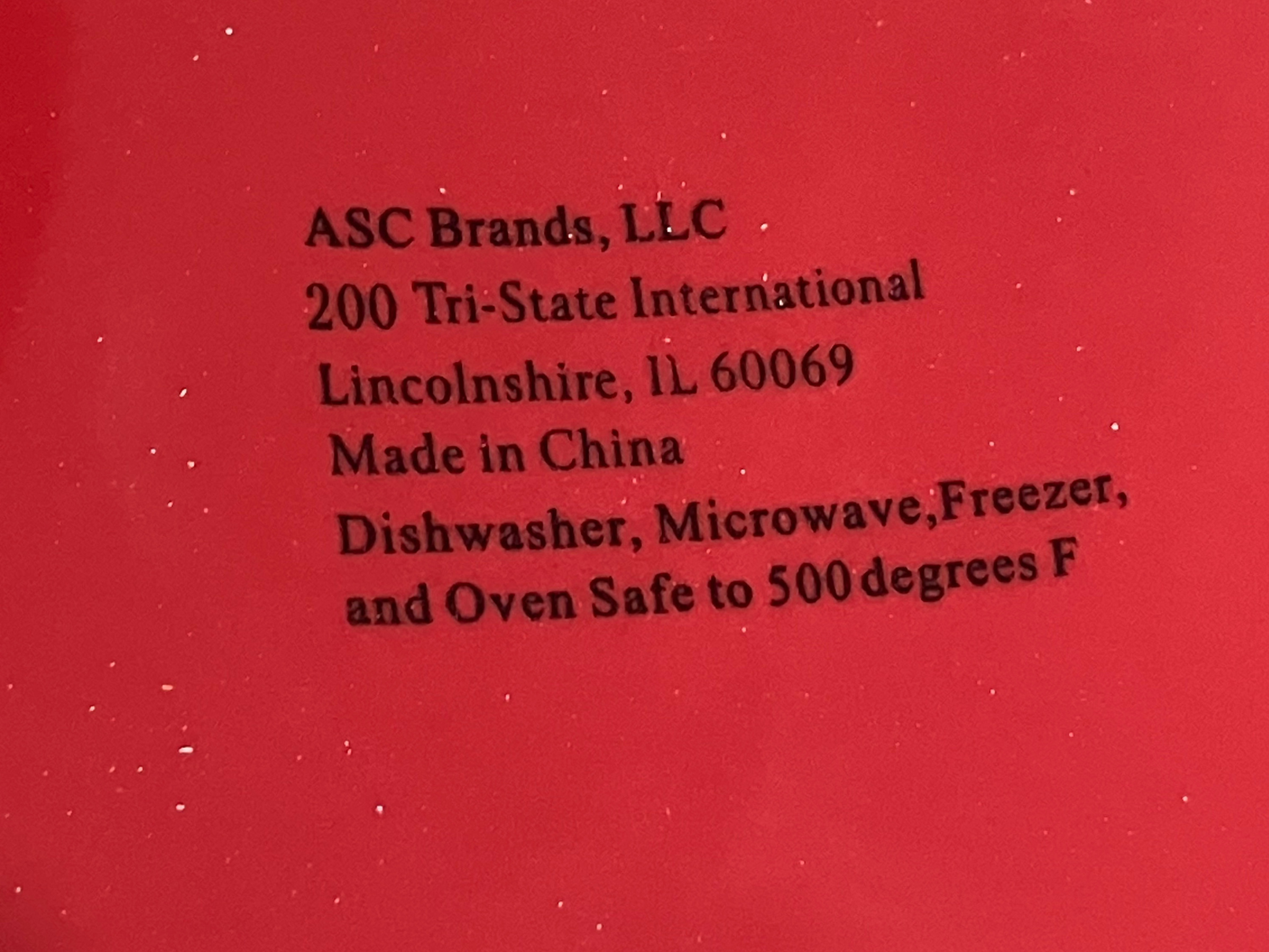 The Lakeside Collection Stoneware Dual Compartment Soup & Side Bowl Set - Red