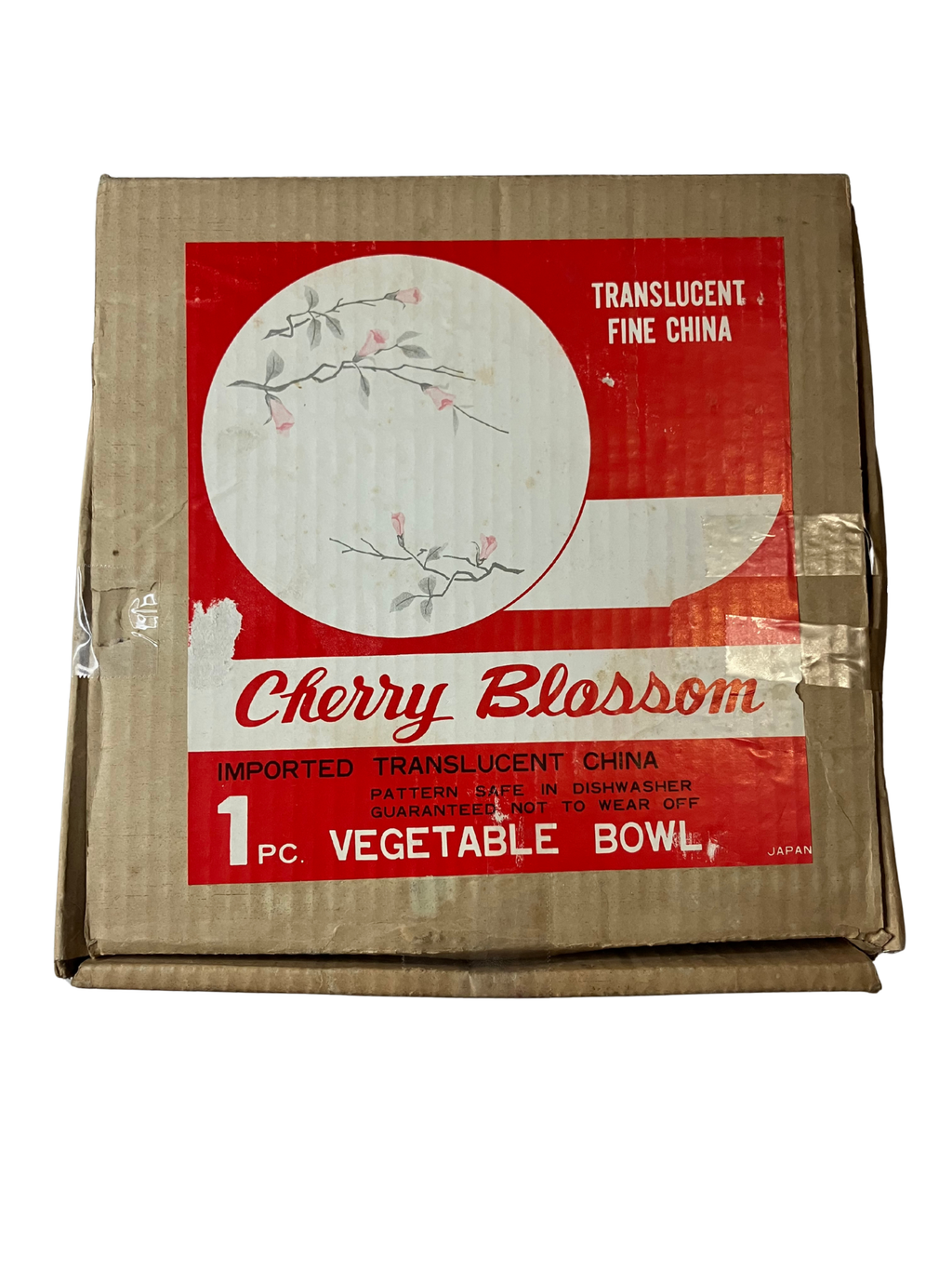 Cherry Blossom Fine China Vegetable Bowl 1067 Japan Vintage 1970s w/ Box