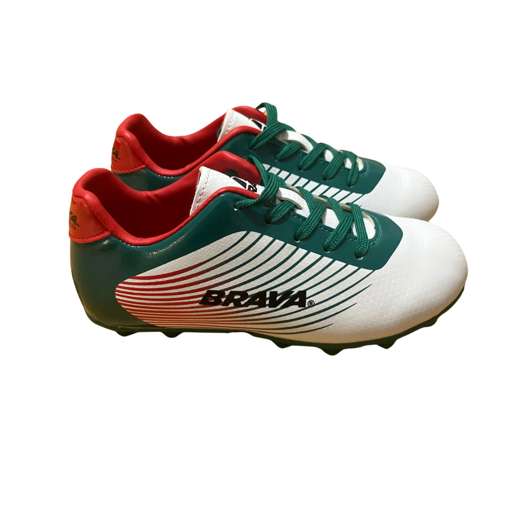 Brava Boys Soccer Cleats Size 12D Green Red White ⚽️