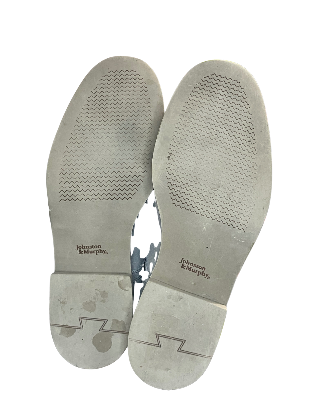 Johnston & Murphy Light Gray Suede Lace-Up Dress Shoes - Size 10M