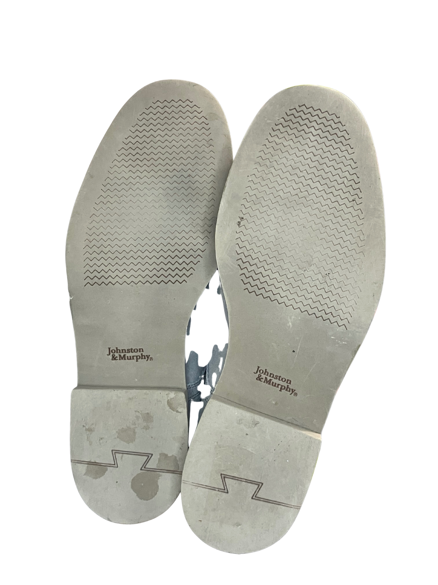 Johnston & Murphy Light Gray Suede Lace-Up Dress Shoes - Size 10M