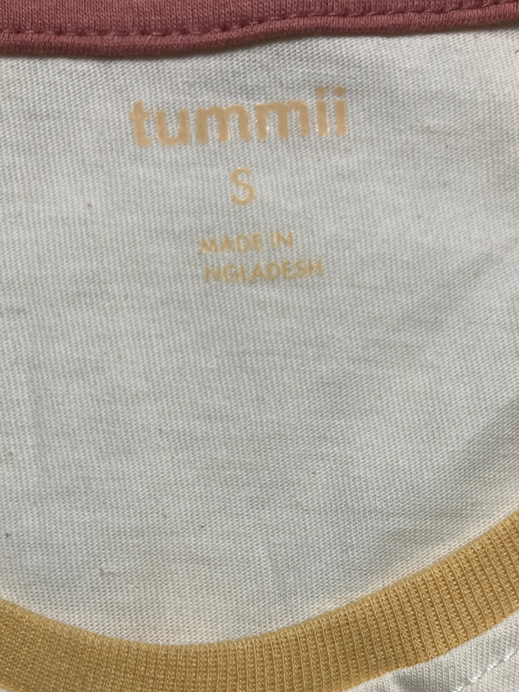 Tummii — Graphic Tee | Cool Moms Club ringer collar in ivory cotton · Sz S