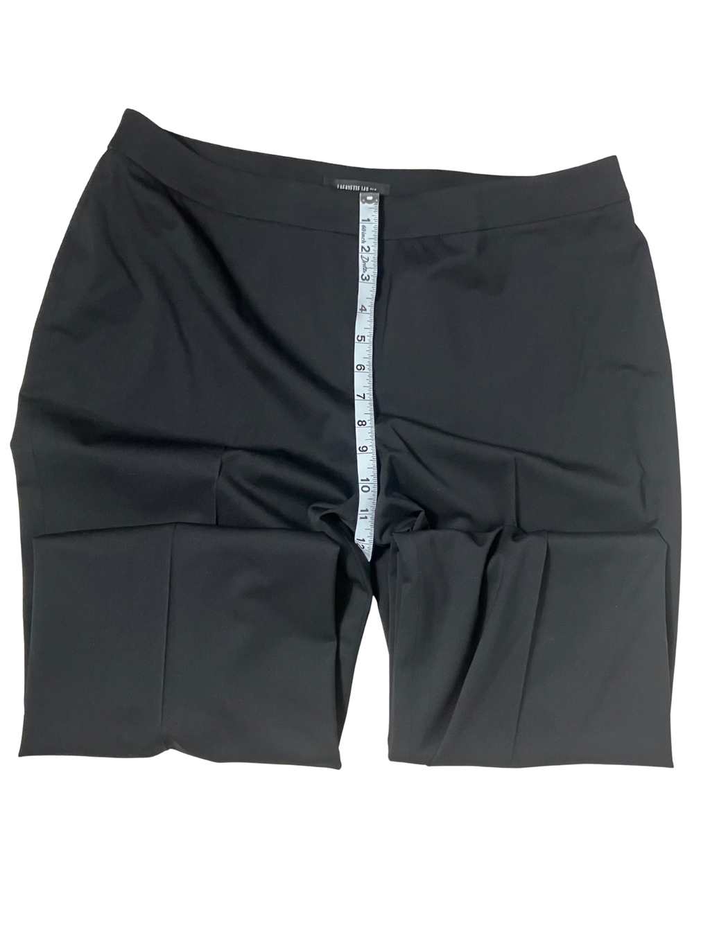 Lafayette 148 New York — Tailored Wool Pants | Deep black, pleated front · Sz 14
