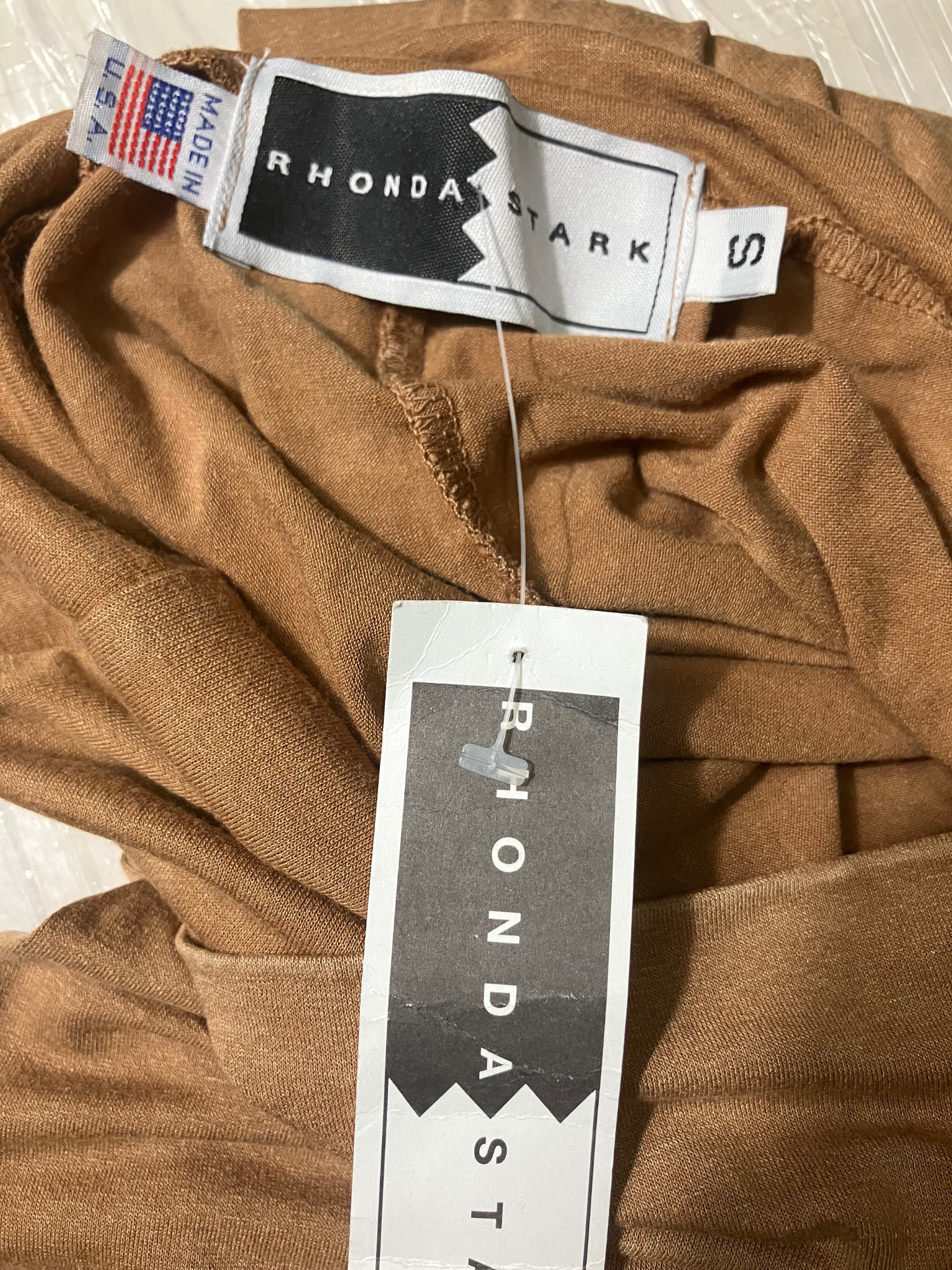 Raya Sun Tan Fringe Skirt - Bohemian High-Waisted Asymmetric Hem Size S