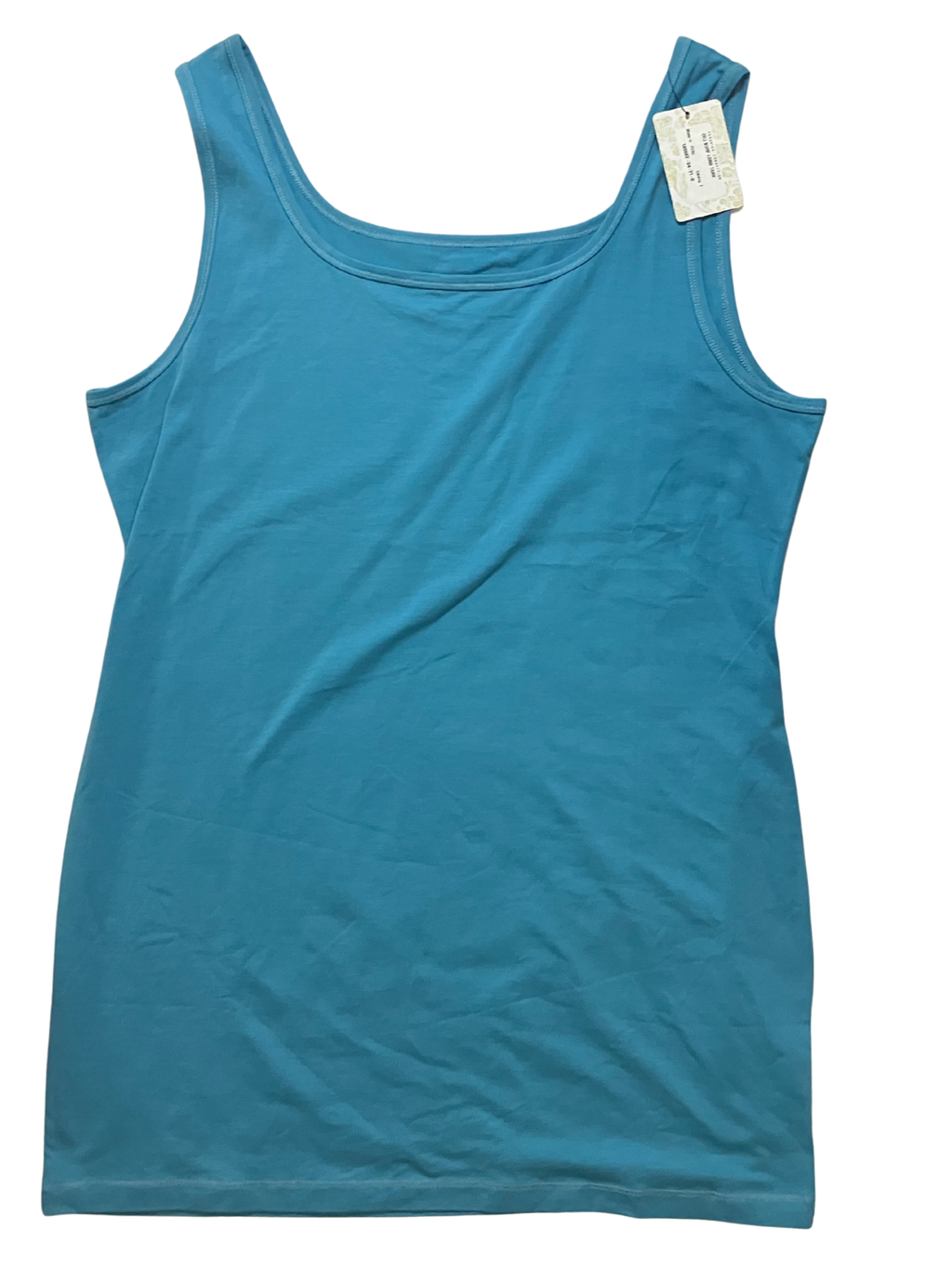 Peruvian Connection Pima Cotton Tank XL White Long Sleeveless NWT