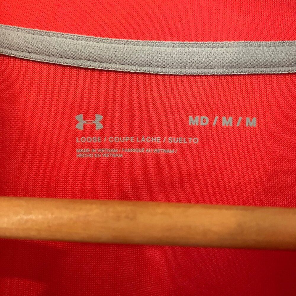 Under Armour Ole Miss Rebels Red Quarter-Zip Sweatshirt Women's M