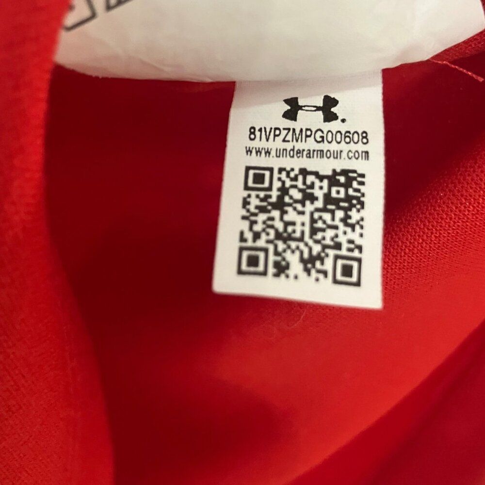 Under Armour Ole Miss Rebels Red Quarter-Zip Sweatshirt Women's M