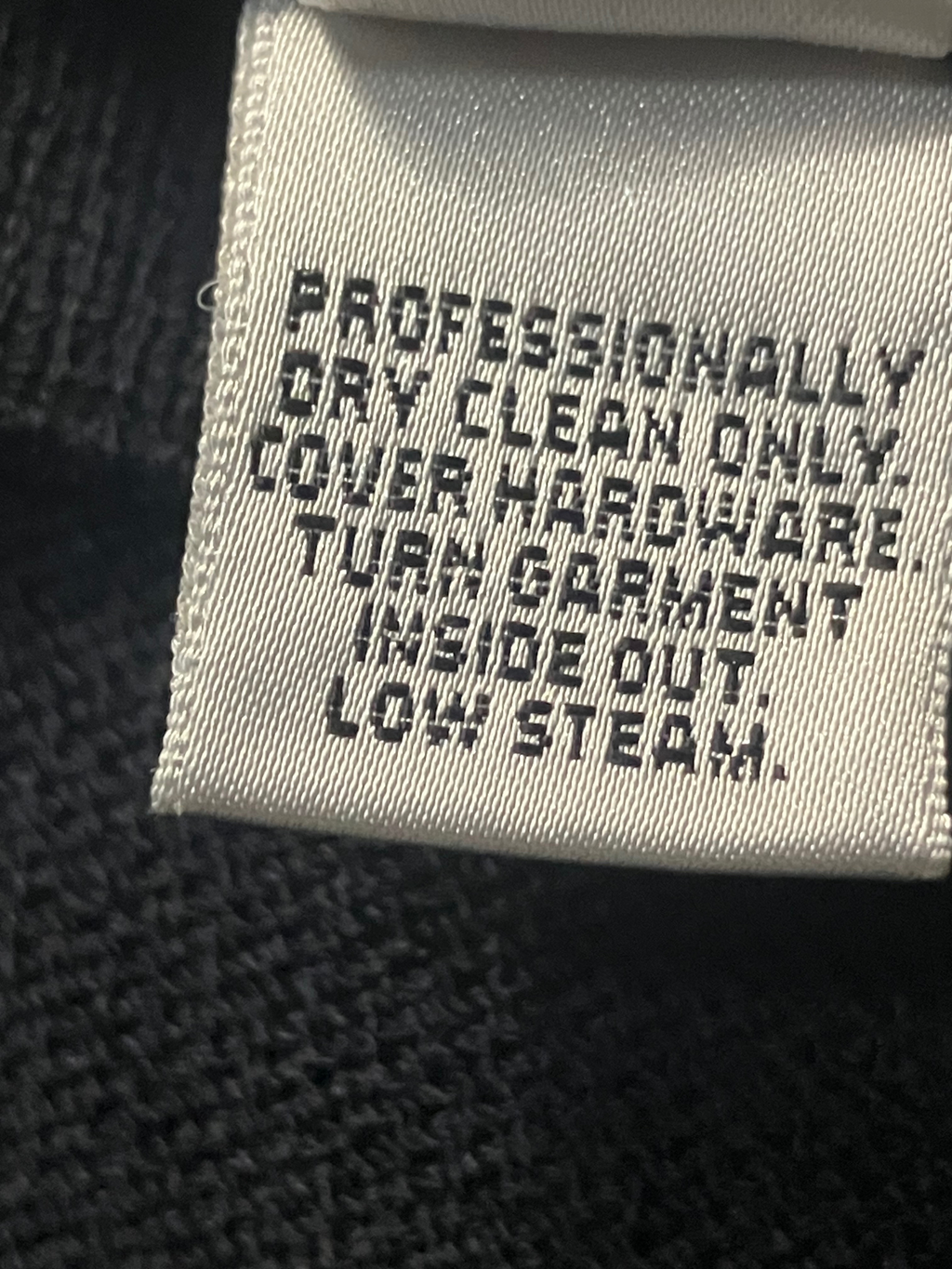 St. John Collection Black Knit Long Coat Ribbed Detail Size 14