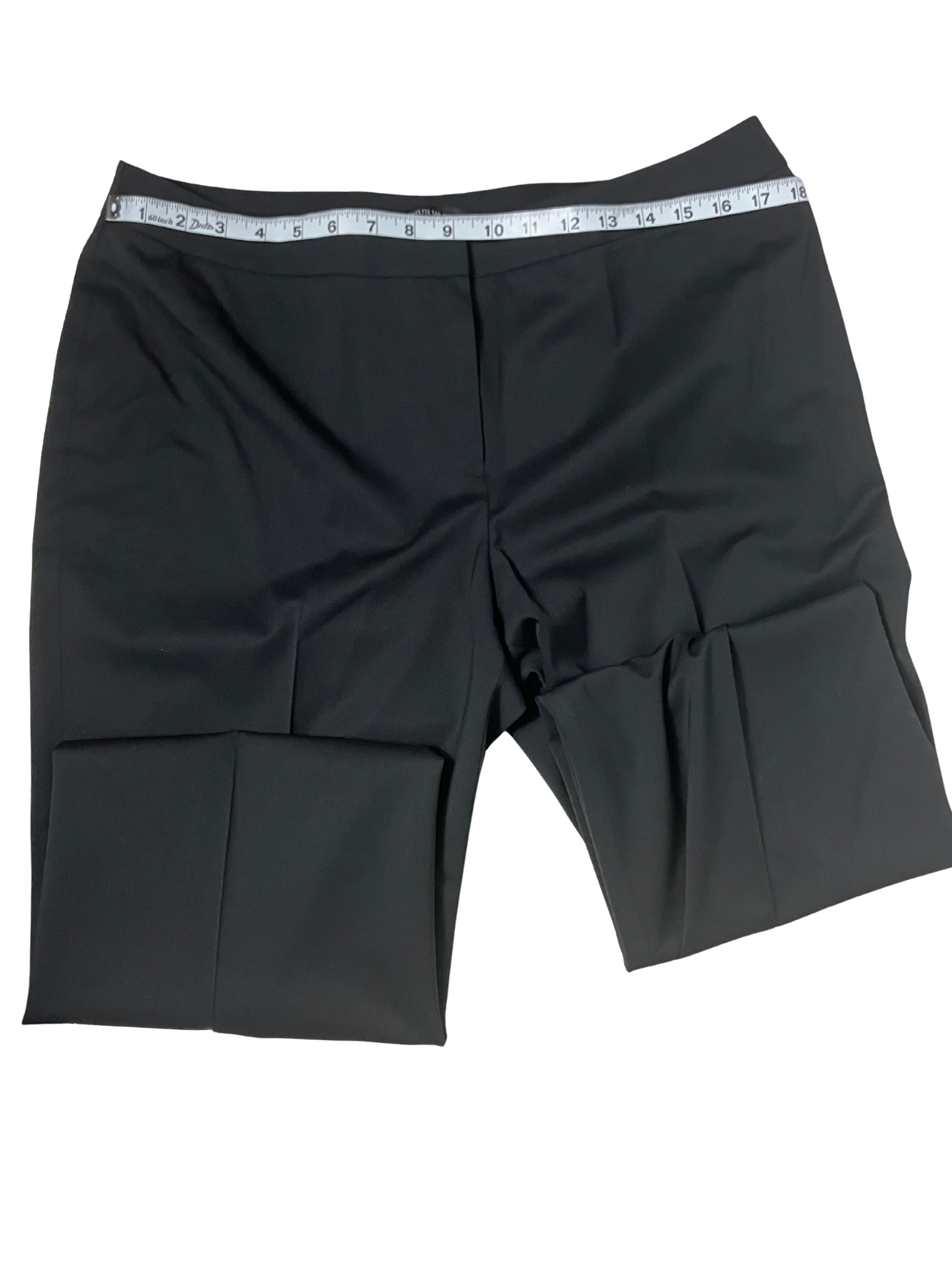 Lafayette 148 New York — Tailored Wool Pants | Deep black, pleated front · Sz 14