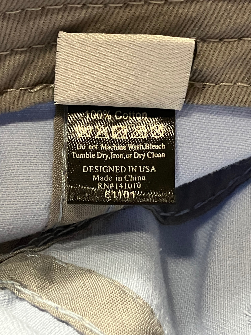 Olive & Pique Light Blue Rhinestone Floral Baseball Cap