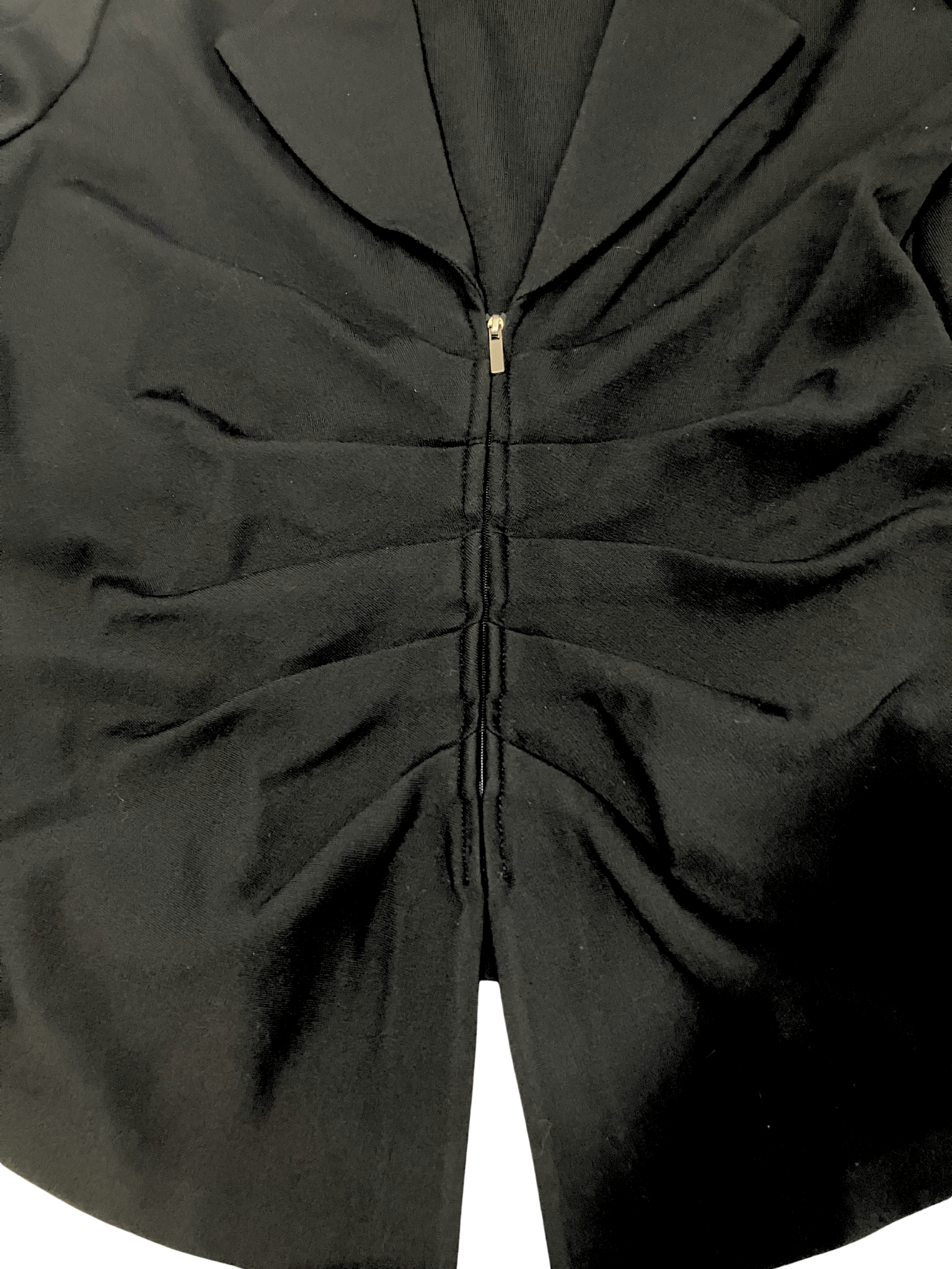 St. John Caviar Black Zip-Front Blazer – Women's Size 16 – Made in USA