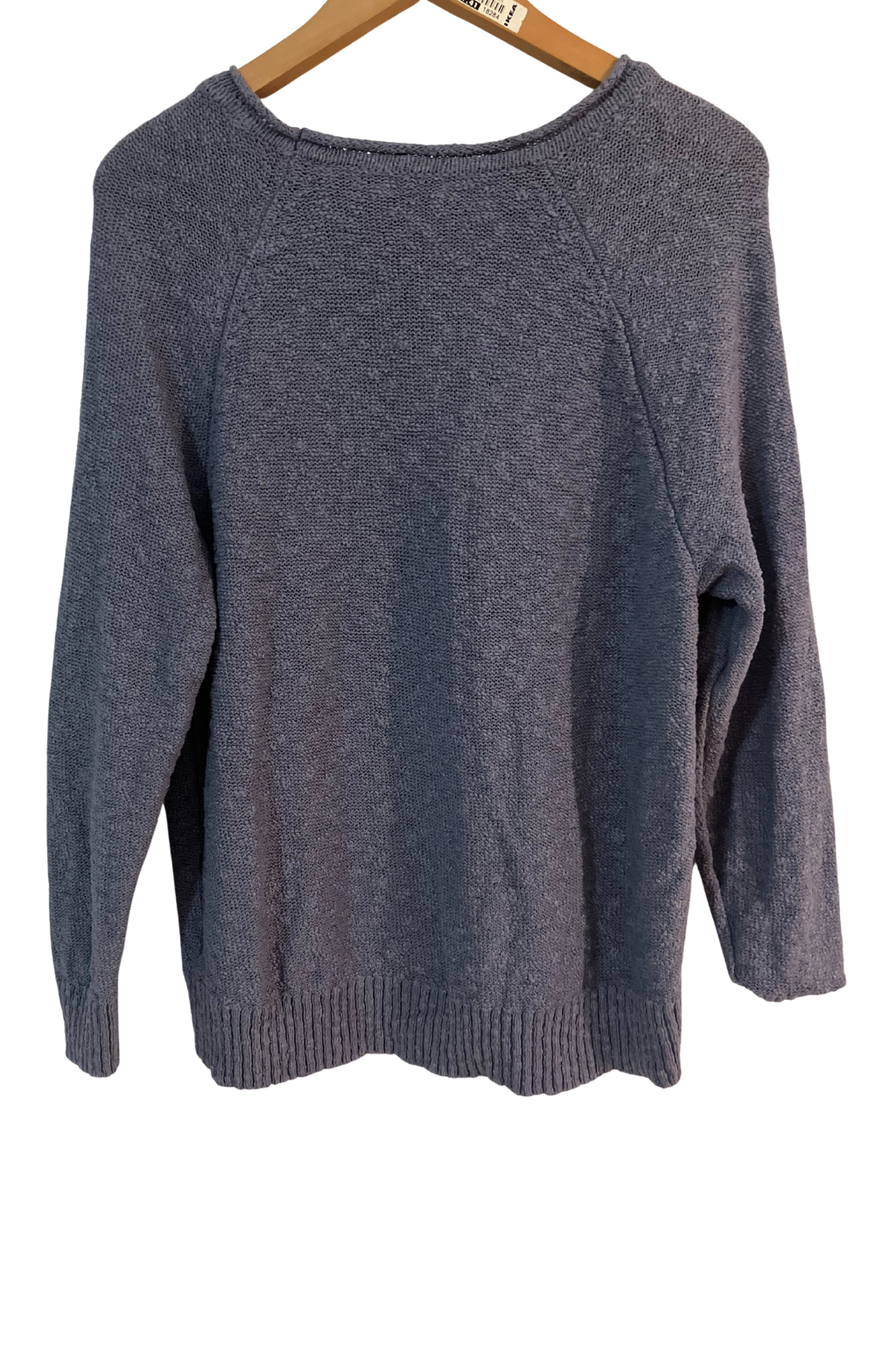 L.L. Bean Women’s 100% Cotton Crewneck Sweater Blue Size L Petite