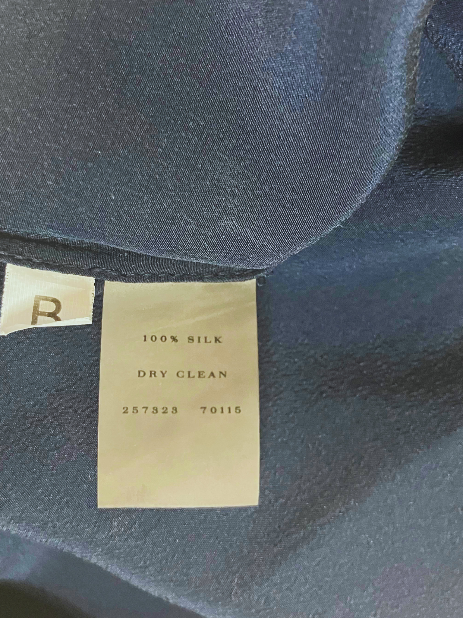 Ann Taylor Petite Navy Blue Silk Button-Down Blouse Size 10P