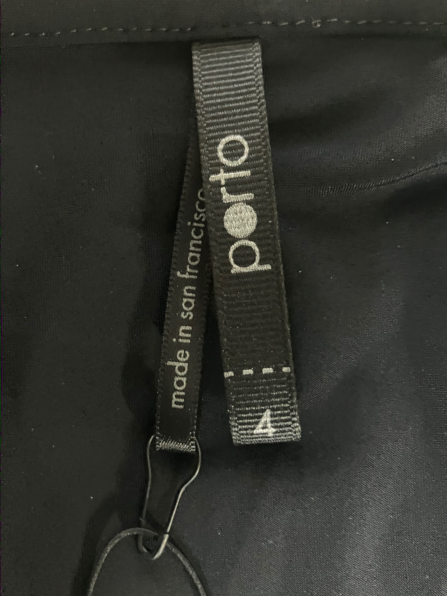 Porto Haven Top 4 XL Black White Layered Architectural Made in USA NWT