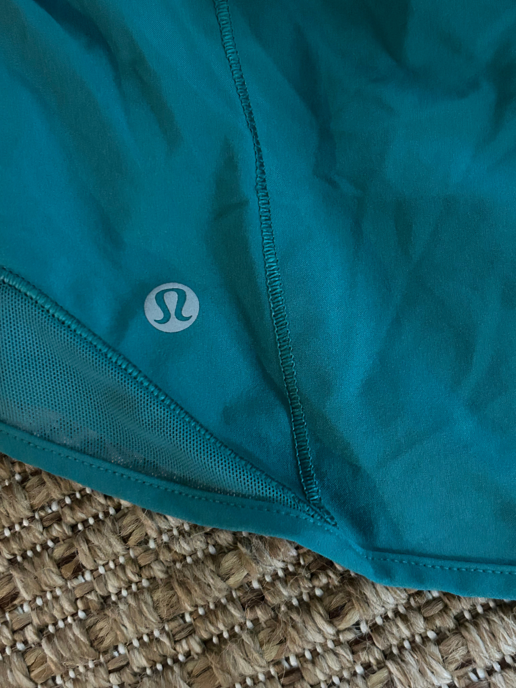 Lululemon — Running Shorts | Teal, built-in liner, engineered for movement · Sz OS