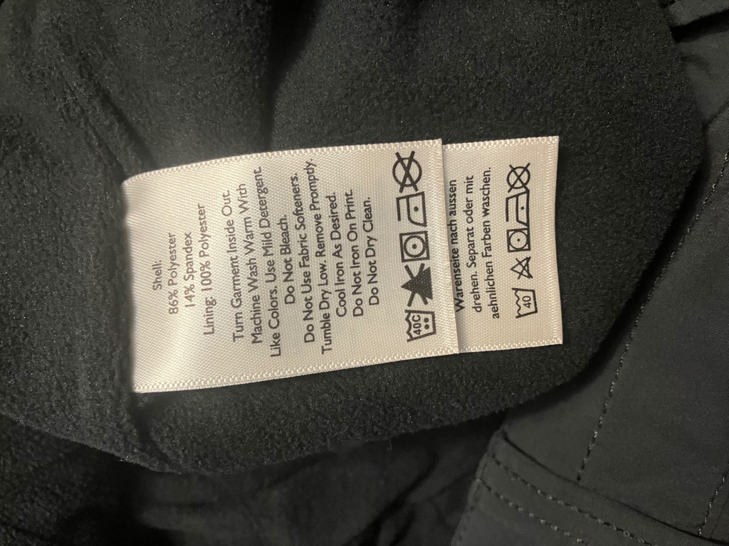 Eddie Bauer Black Softshell Fleece-Lined Pants Size 14