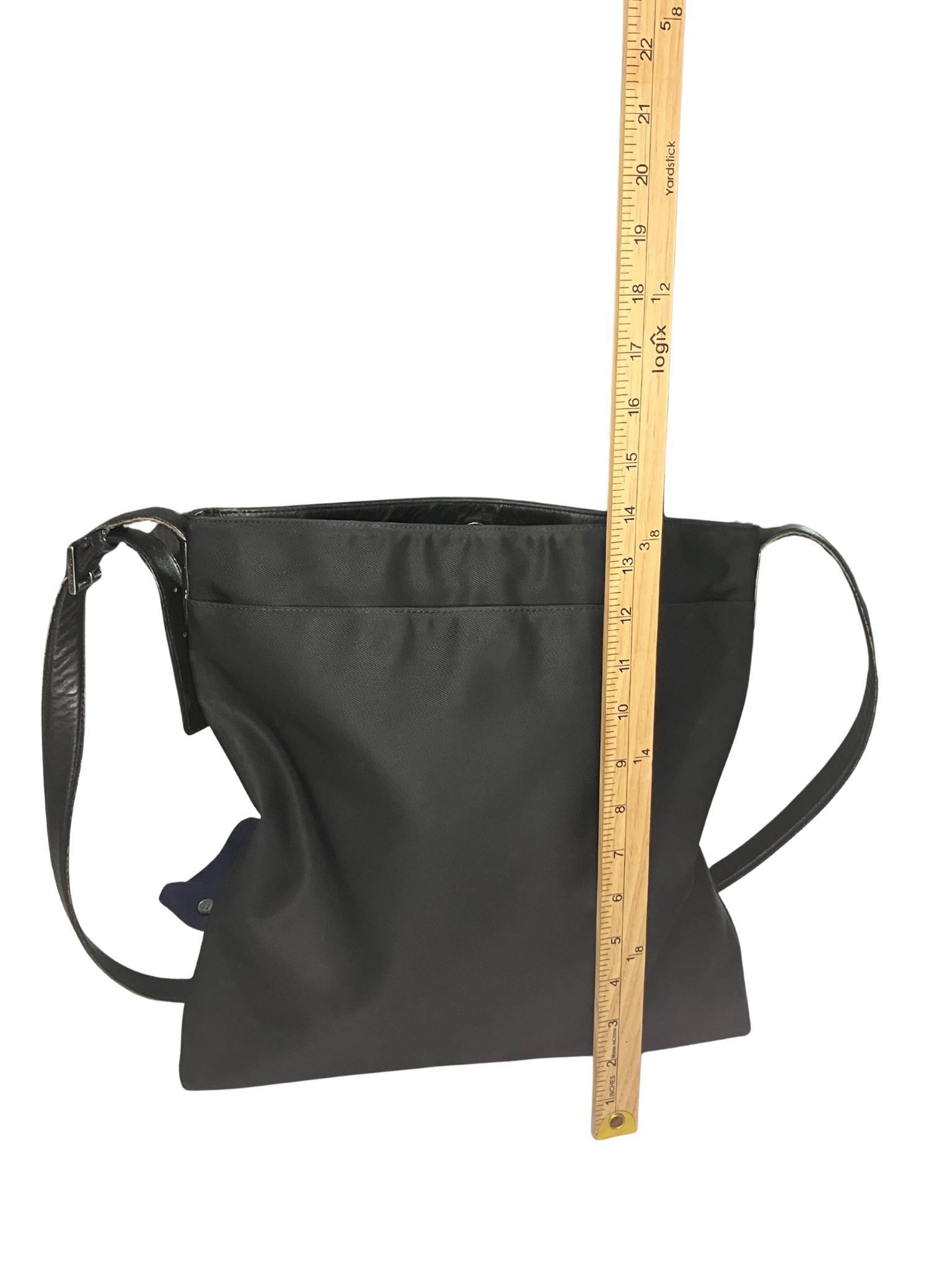 Vintage Coach 1999 Black Crossbody Bag - Y2K Nylon Leather Style 7414