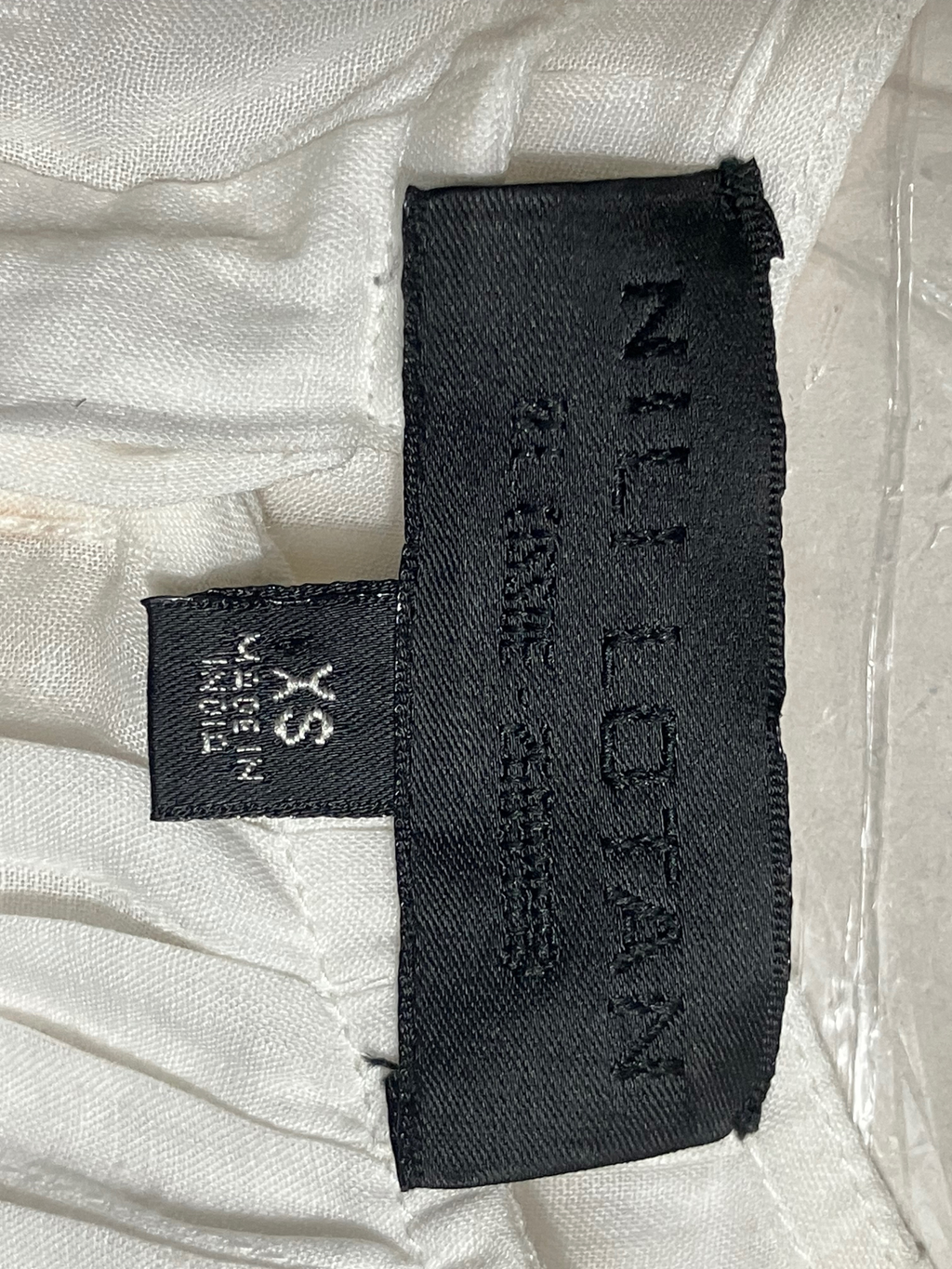 Nili Lotan White Ramie Lace Blouse - Pintuck Detail Size XS