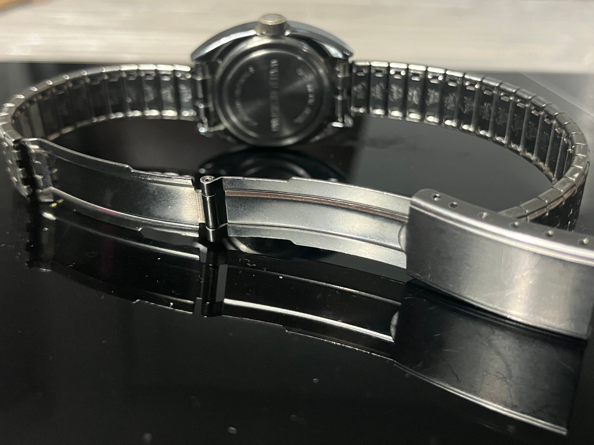 Timex Blue Dial Stainless Steel Expandable Bracelet Watch